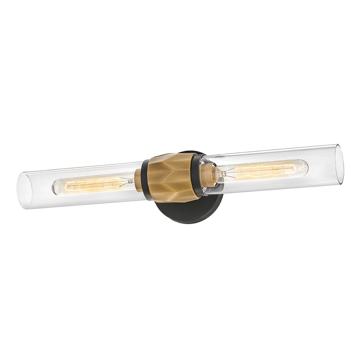 Hinkley Ellison 2-Liter-Wandleuchte – Schwarz mit traditionellem Messing - Image 6