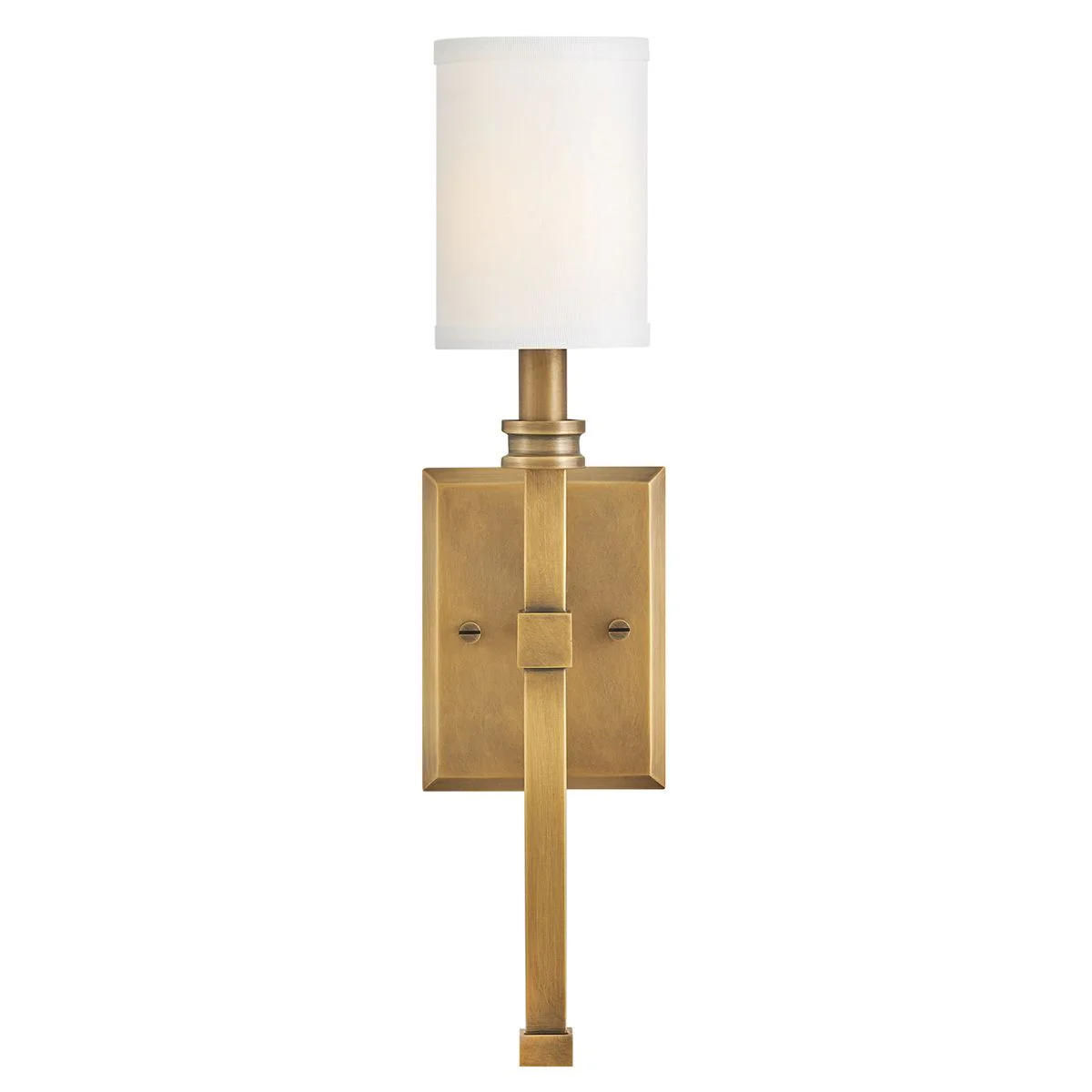 Hinkley Moore 1 l Wandleuchte – Traditionelles Messing mit elfenbeinfarbenem Leinenschirm - Image 6