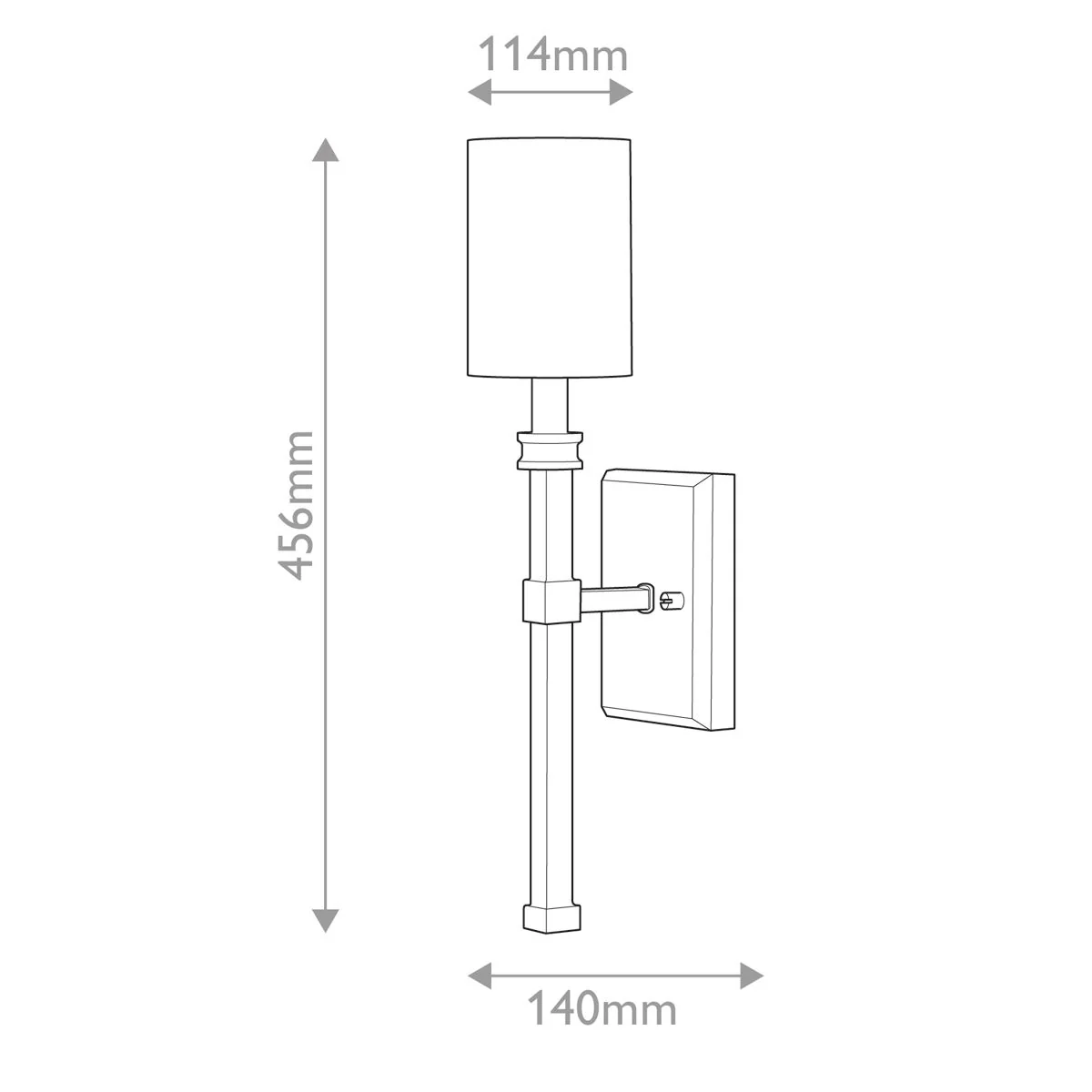 Hinkley Moore 1 l Wandleuchte – Traditionelles Messing mit elfenbeinfarbenem Leinenschirm - Image 7