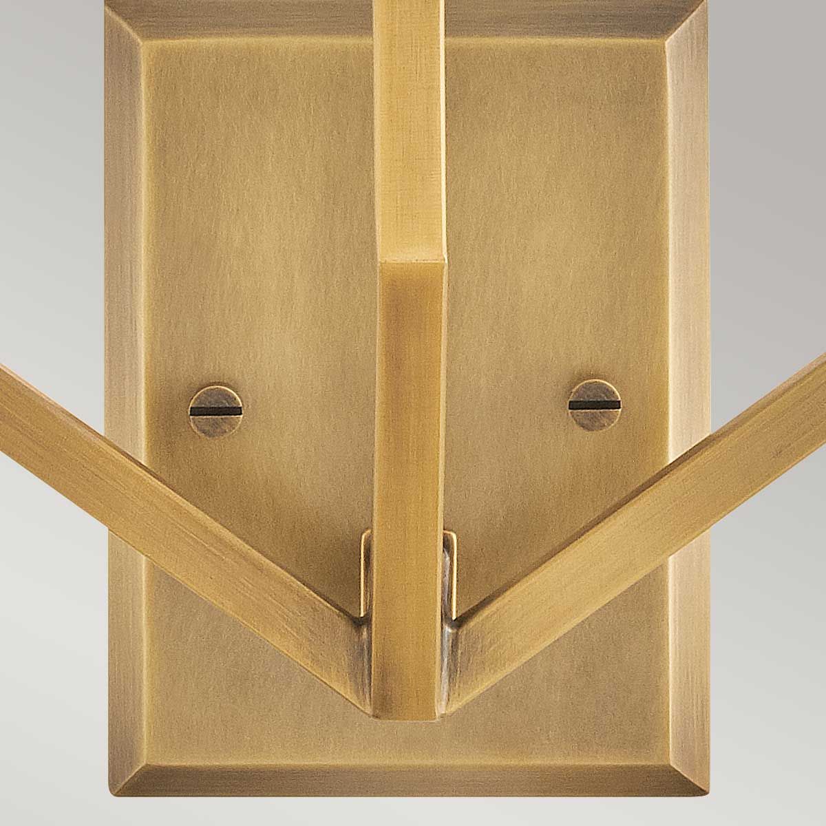 Hinkley Moore, große Wandleuchte, 3 l, traditionelles Messing mit elfenbeinfarbenem Leinenschirm - Image 4
