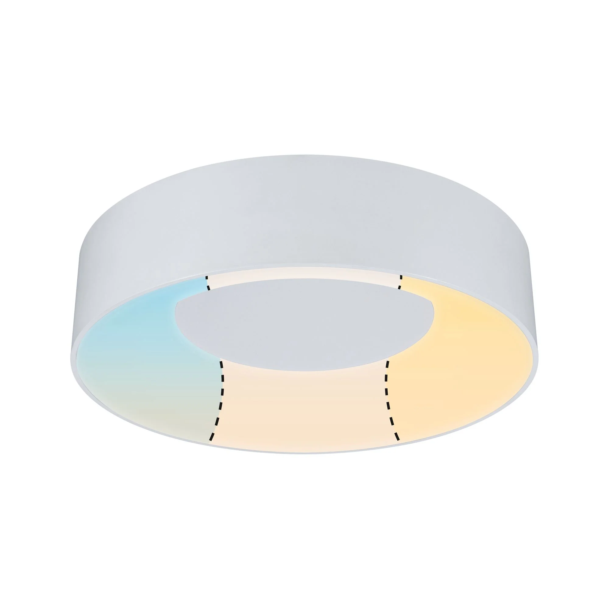 HomeSpa LED Deckenleuchte Casca Weiß 16W WhiteSwitch 3.000K Deckenlampe