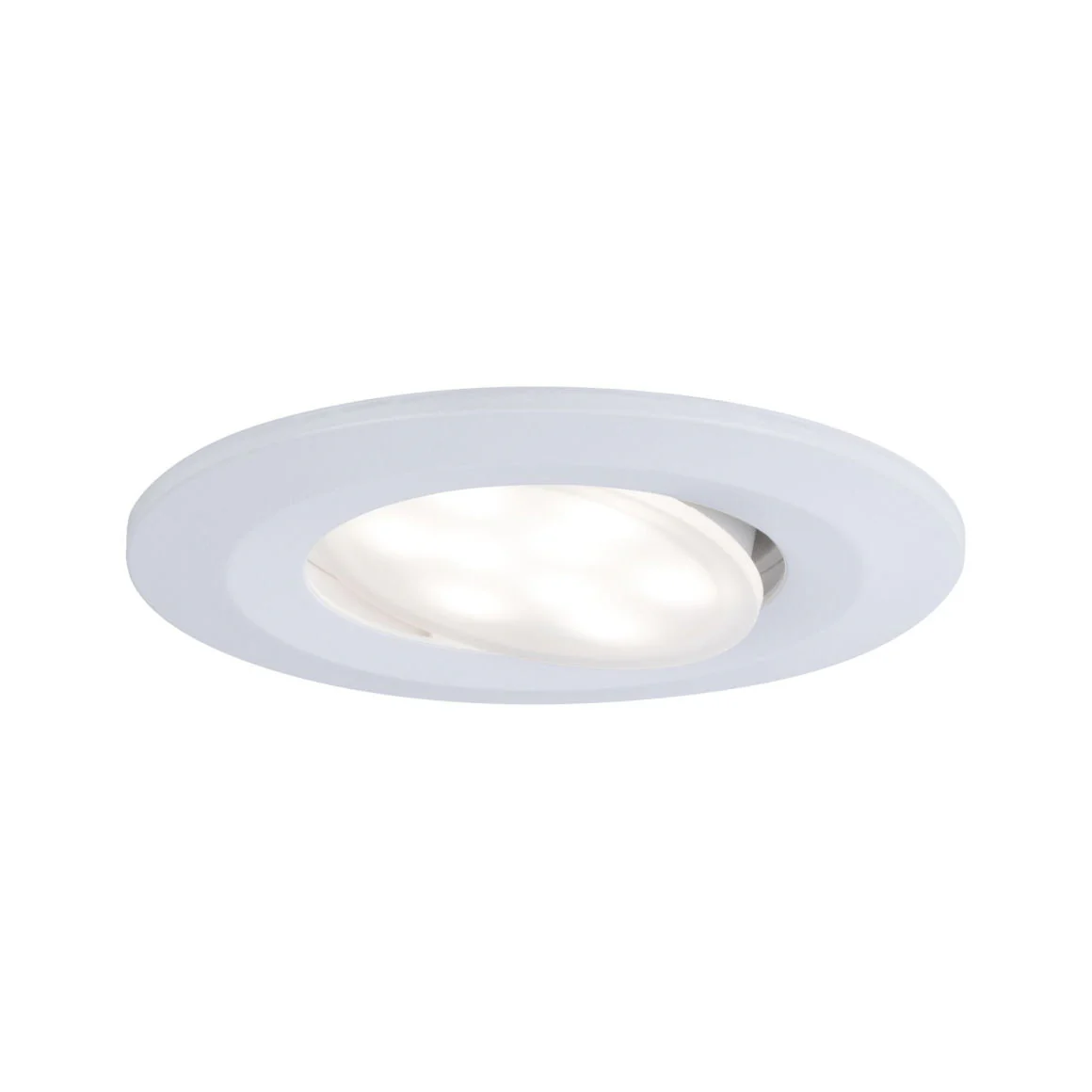HomeSpa LED Einbauleuchte Calla 3er-Set schwenkbar  IP65 rund 90mm 30° 5,5W 360lm 230V White Switch Weiß Deckeneinbauleuchte - Image 4