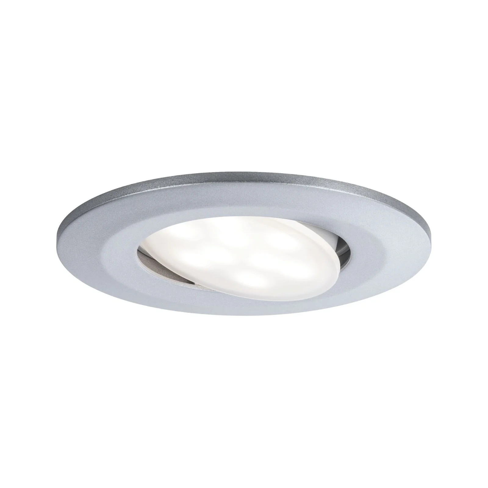 HomeSpa LED Einbauleuchte Calla 3er-Set schwenkbar IP65 rund 90mm 30° 3x5W 3x430lm 230V White Switch Chrom matt Deckeneinbauleuchte - Image 4