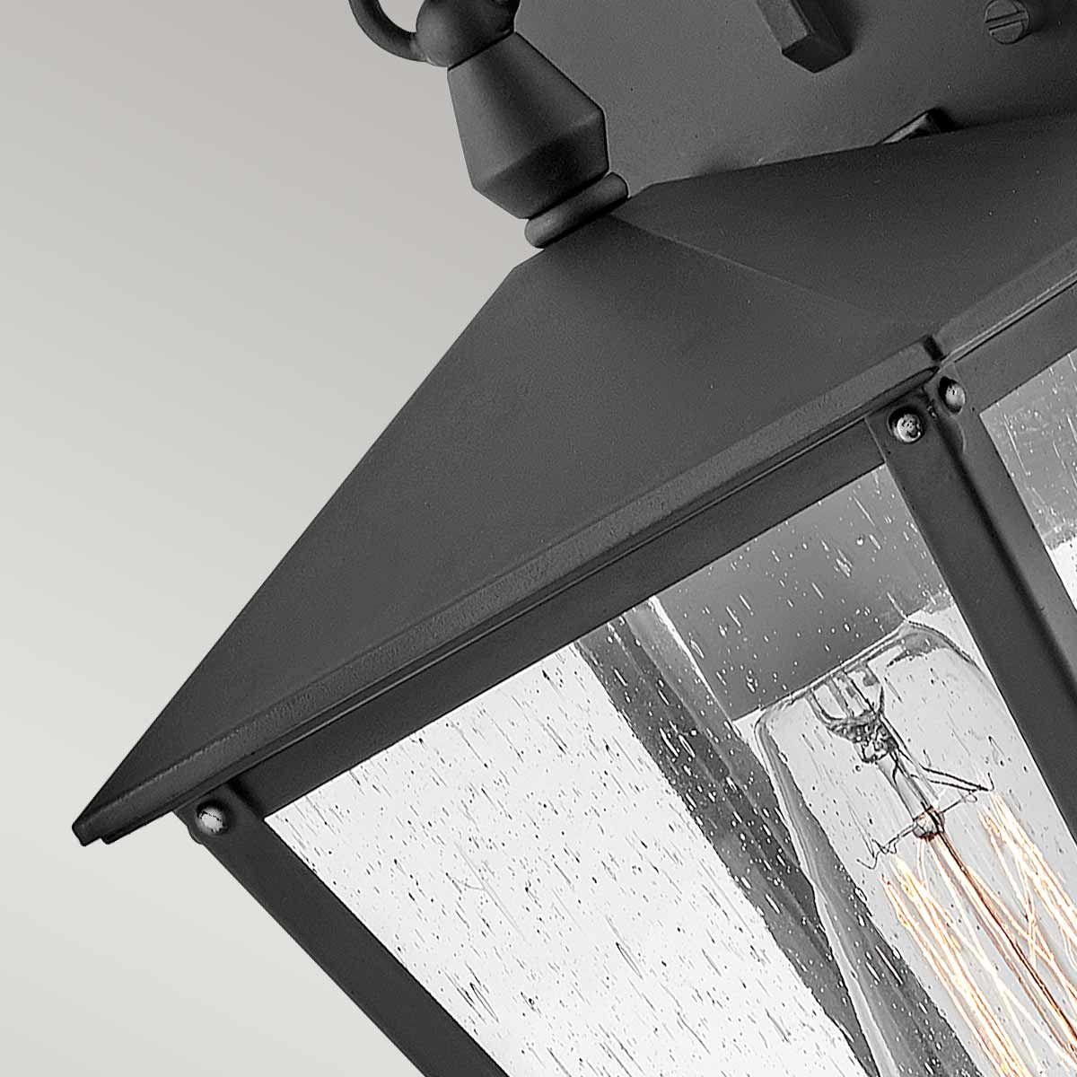 Huntersfield Kleine Wandlaterne mit 1 Licht, Schwarz - Image 2