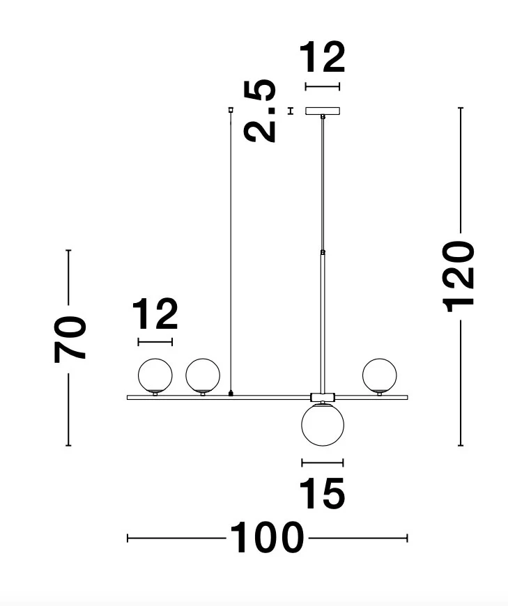 IMPERO Pendelleuchte  1000 mm dimmbar - Image 8