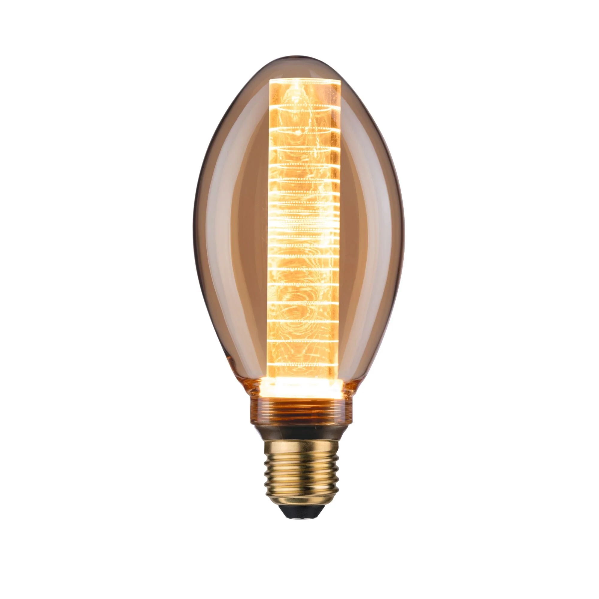 Inner Glow Edition LED Birne  Innenkolben Ringmuster E27 230V 230lm 4W 1800K Gold