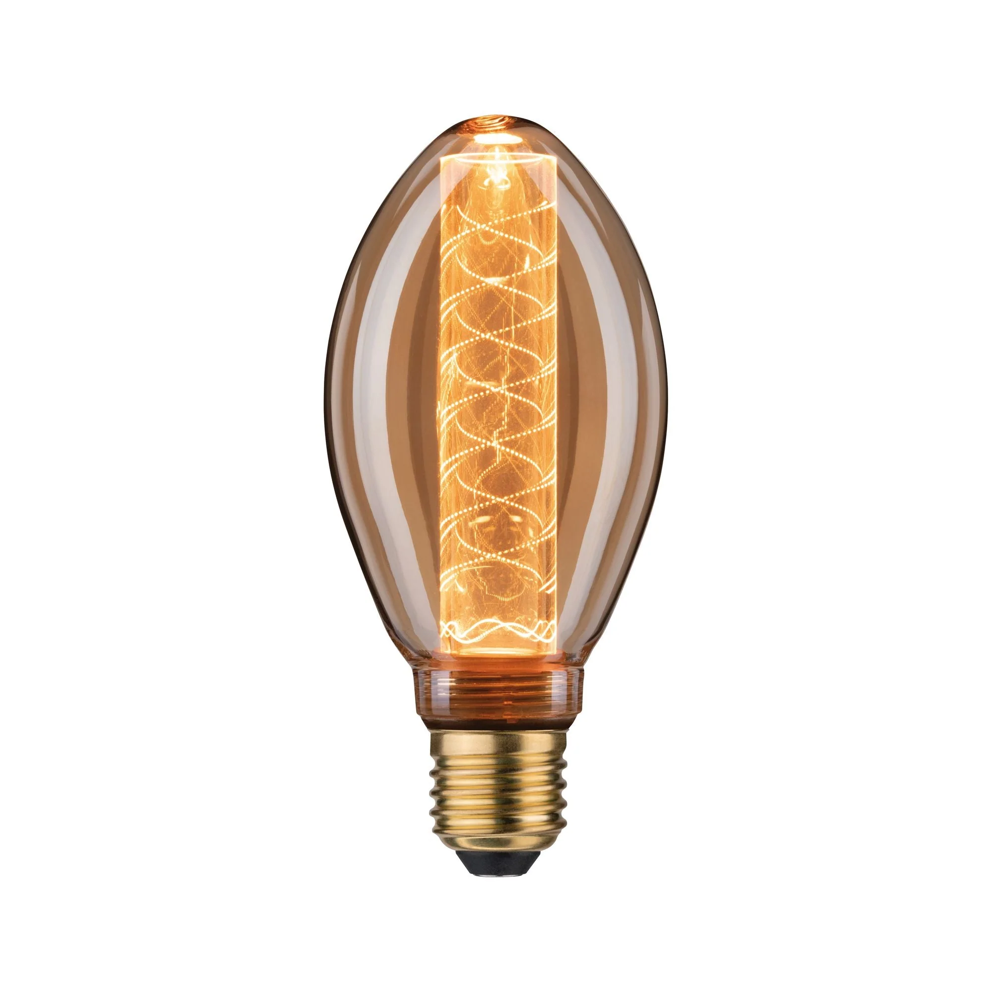 Inner Glow Edition LED Birne  Innenkolben Spiralmuster E27 230V 120lm 3,6W 1800K dimmbar Gold