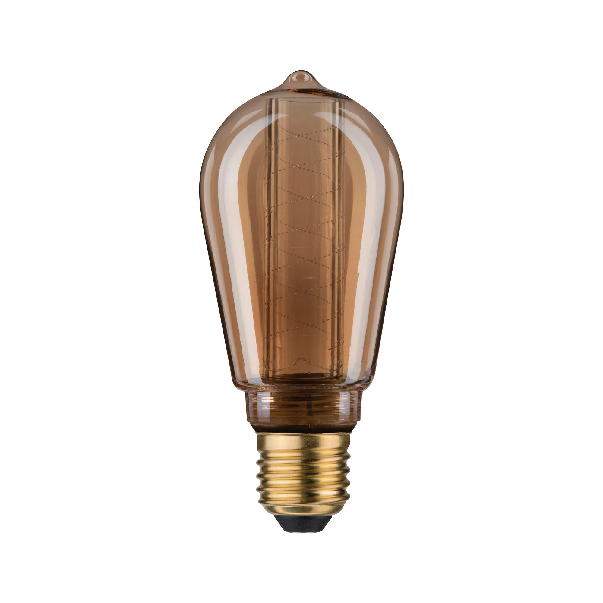 Inner Glow Edition LED Kolben  Innenkolben Spiralmuster E27 230V 120lm 3,6W 1800K dimmbar Gold - Image 3
