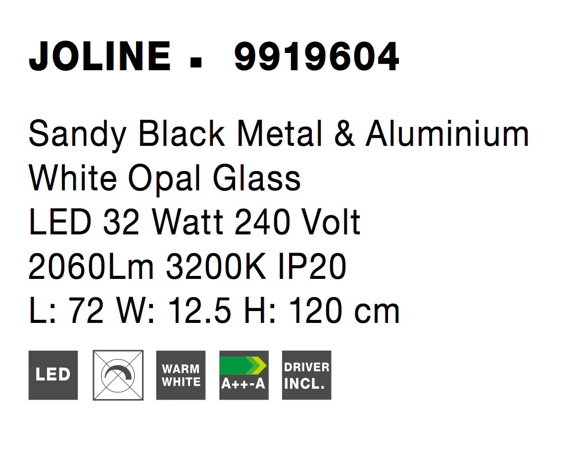JOLINE Pendelleuchte 26 Watt 720 mm 3200 Kelvin - Image 6