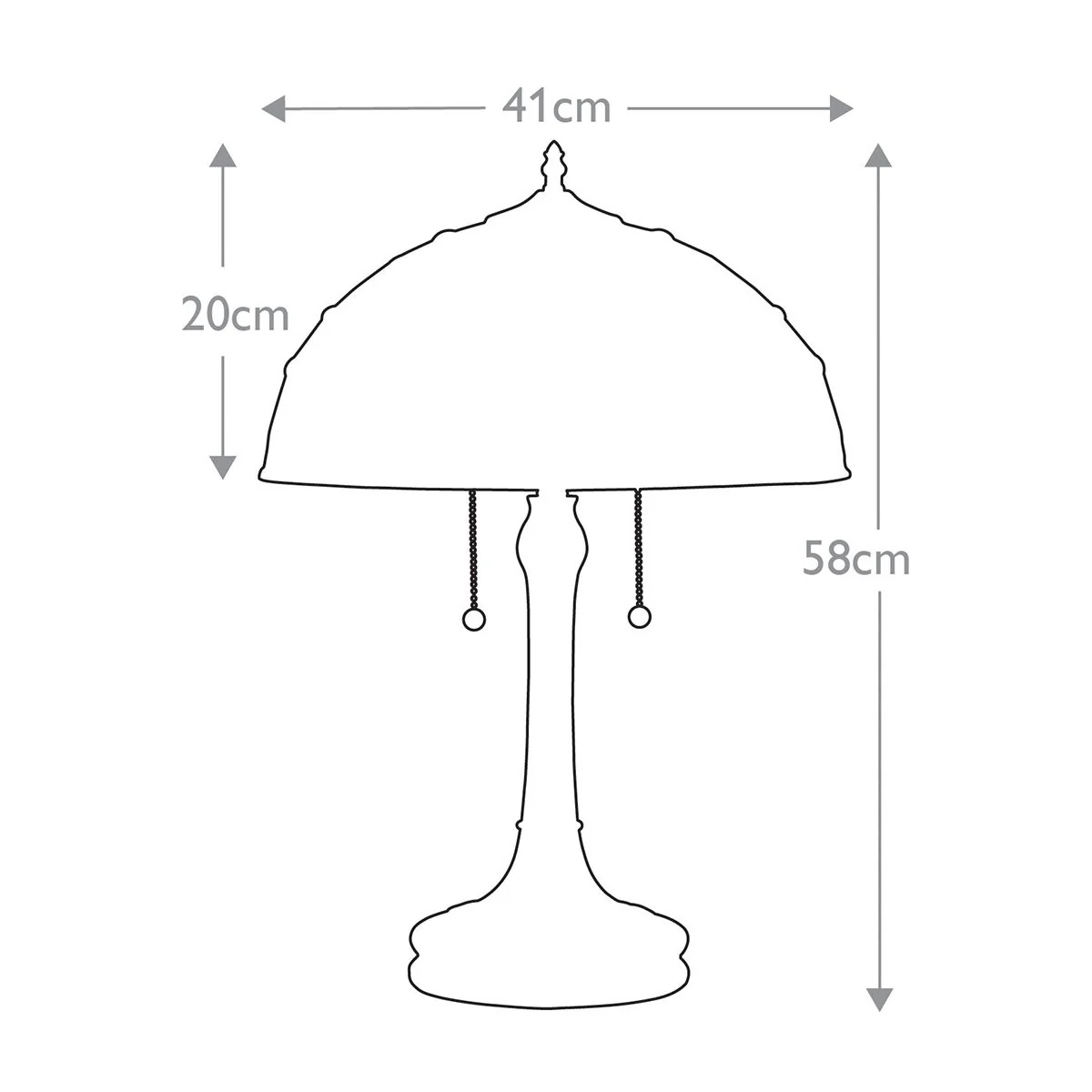 Kami 2-flammige Tischlampe - Vintage Bronze - Image 5