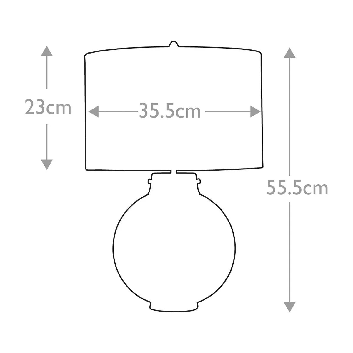 Kara Tischlampe - Poliertes Nickel - Rauchglas mit Rittersporn-Schirm - Image 6
