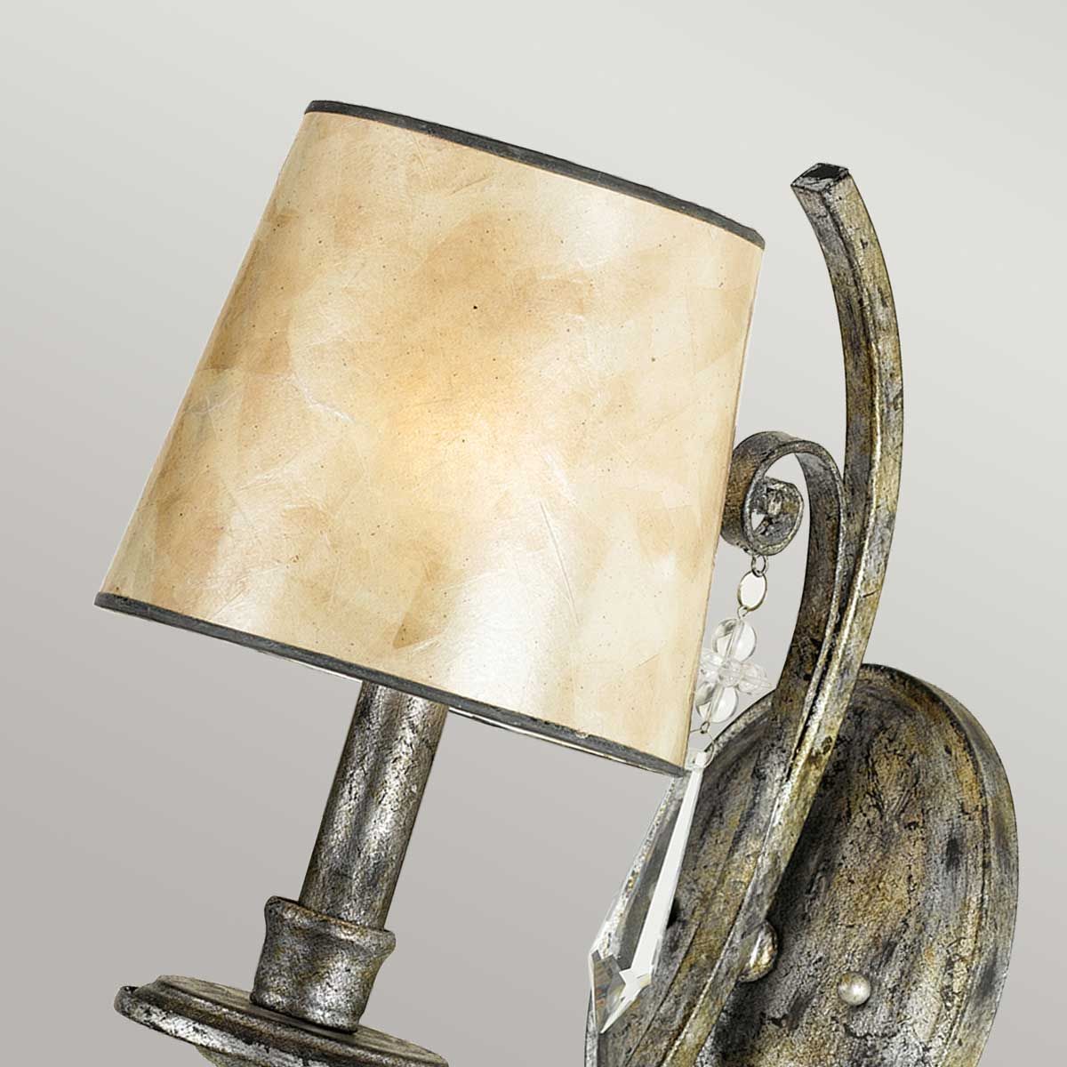 Kendra 1-flammige Wandleuchte - Meliertes Silber - Image 3
