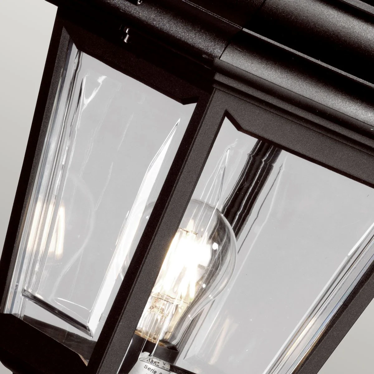 Kerry Säulenlaterne mit 1 Licht, Schwarz - Image 3
