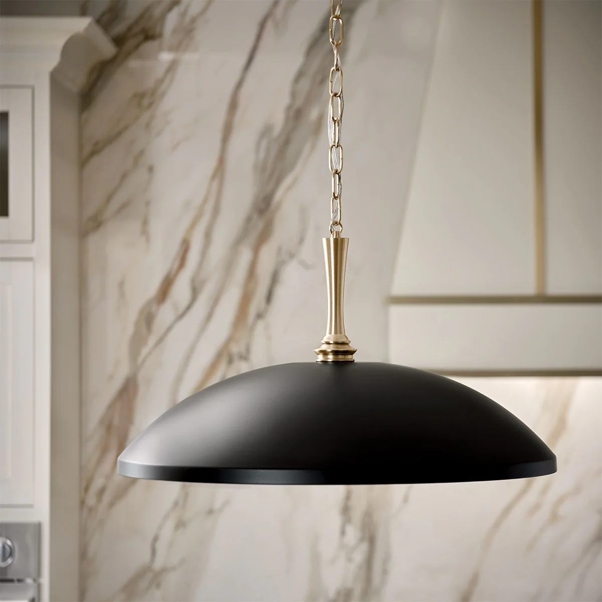 Kichler Delarosa 1 lt Deckenpendelleuchte – Schwarz und Champagnerbronze - Image 8