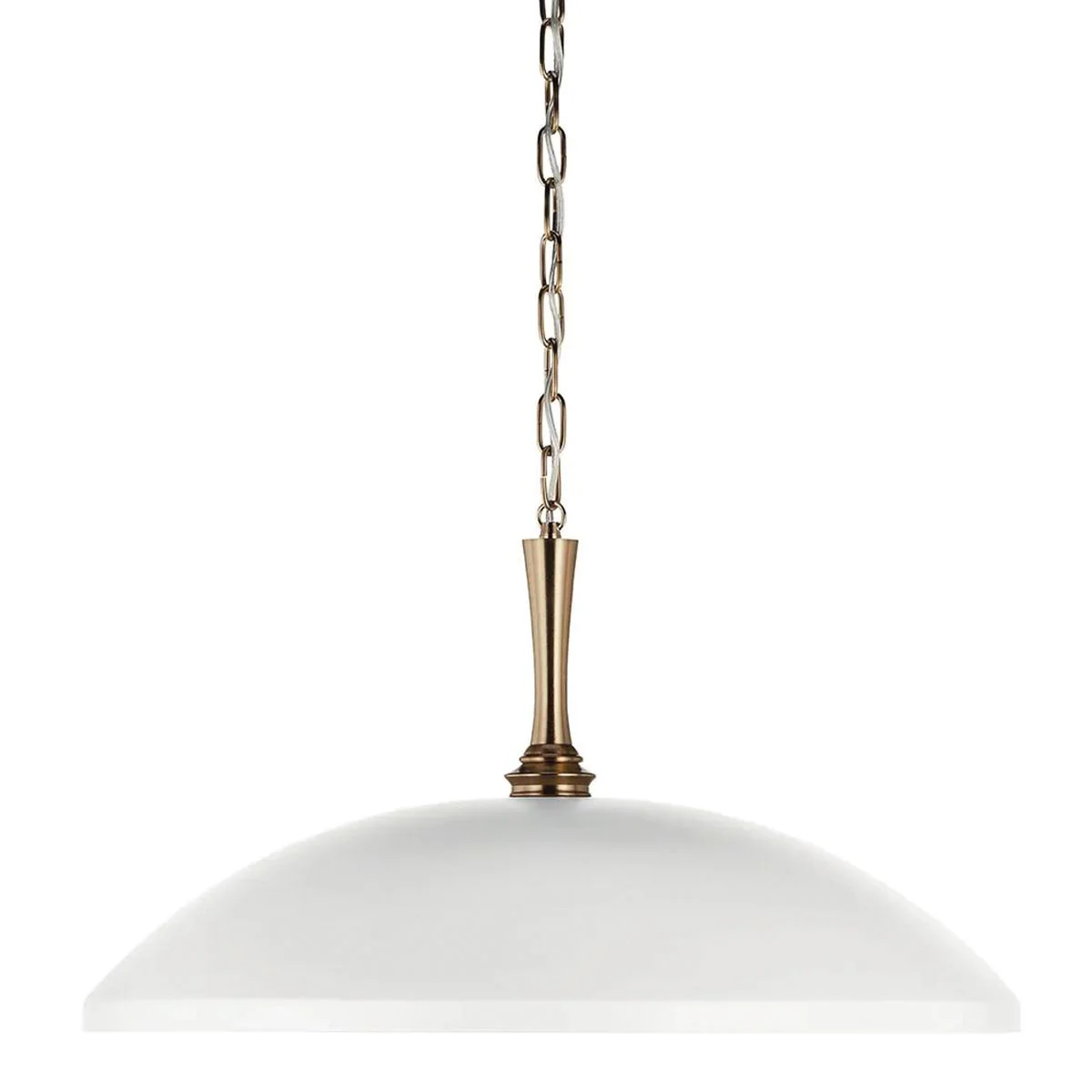 Kichler Delarosa 1 lt Deckenpendelleuchte – Weiß und Champagnerbronze - Image 4