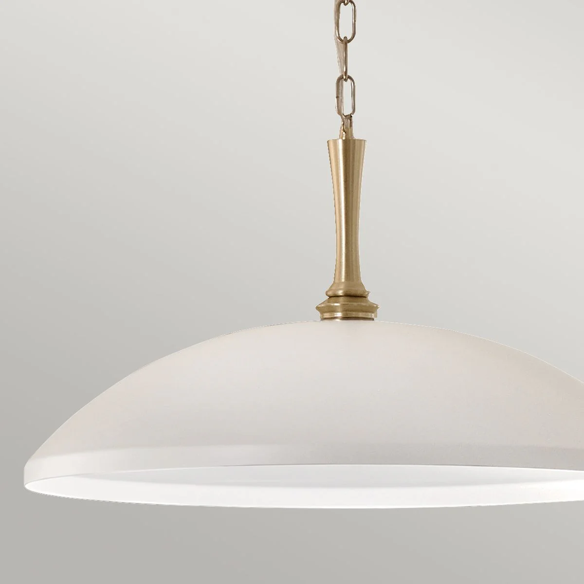 Kichler Delarosa 1 lt Deckenpendelleuchte – Weiß und Champagnerbronze - Image 5