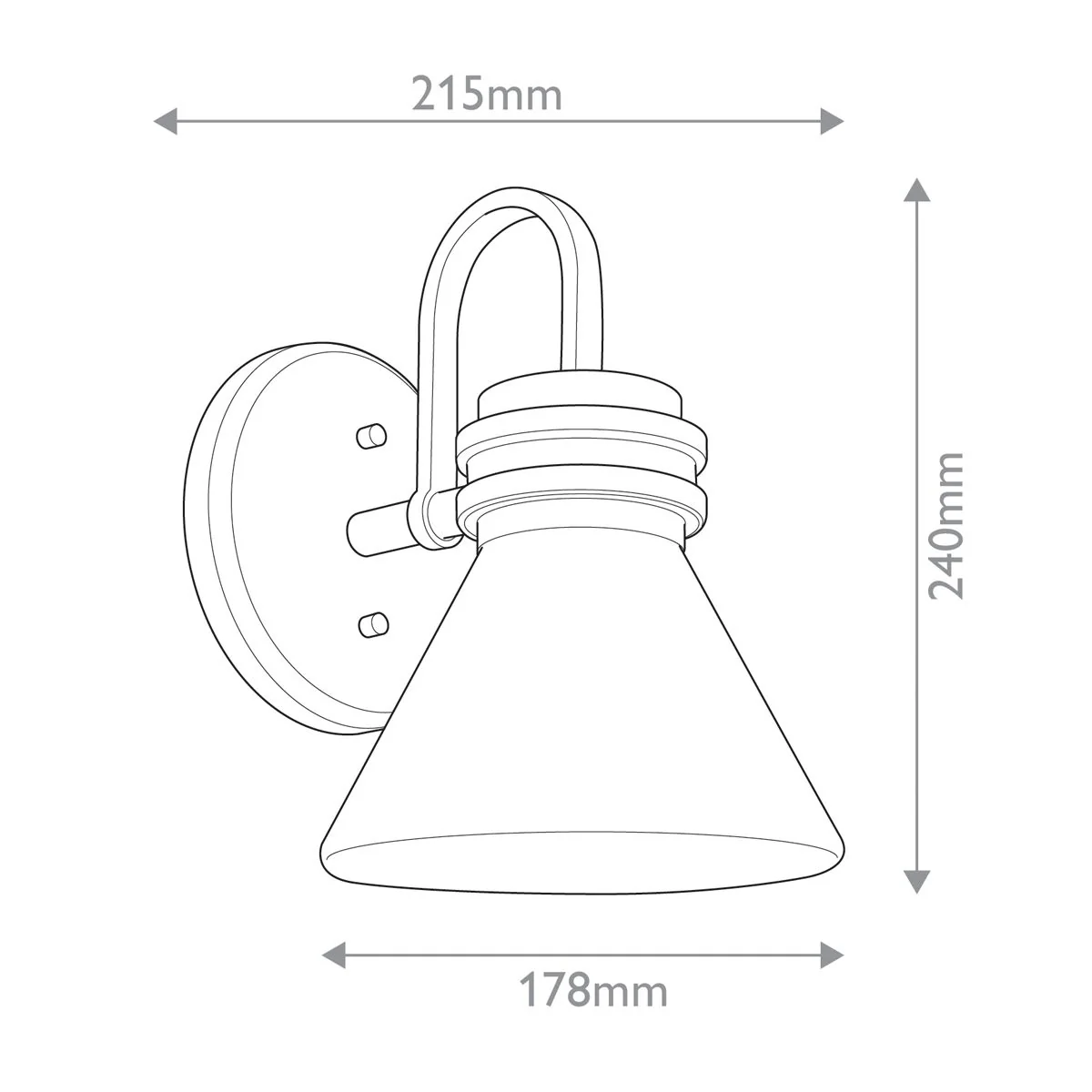 Kichler Farum Wandleuchte, 1 l, poliertes Chrom - Image 9