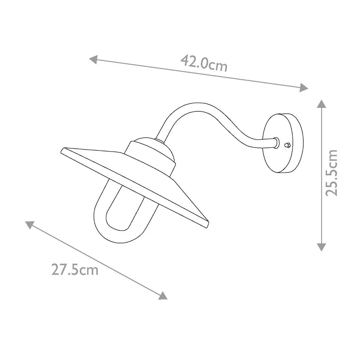 Klampenborg 1 lt Wandlaterne – Tannengrün - Image 7