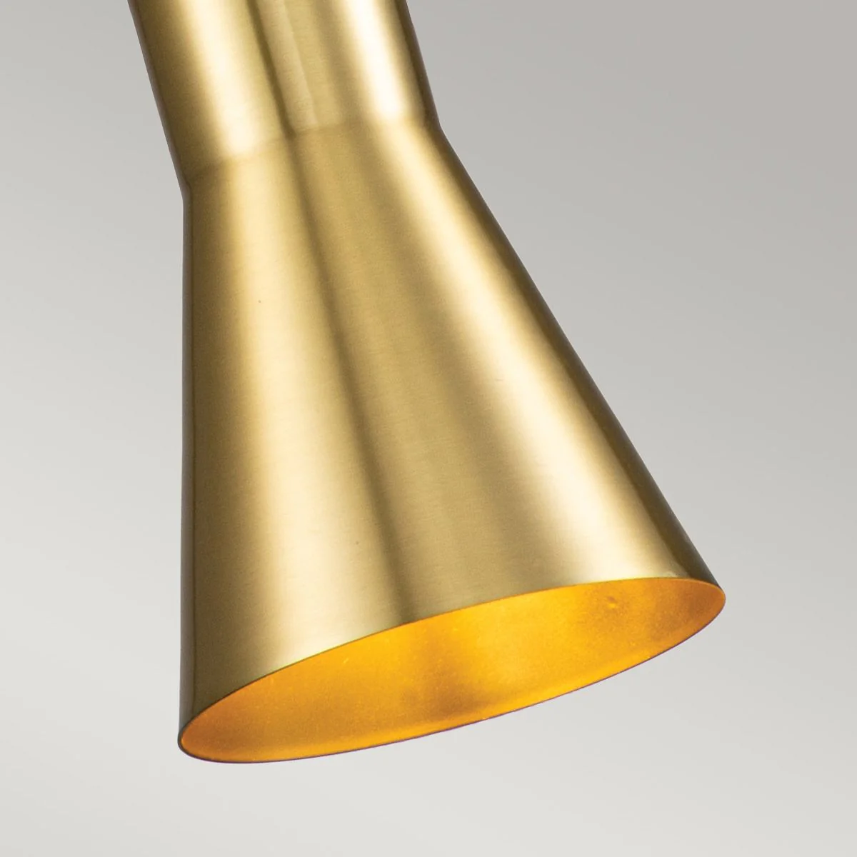 Kleine Pendelleuchte Etoile 1lt - Gealtertes Messing und Blattgold - Image 5