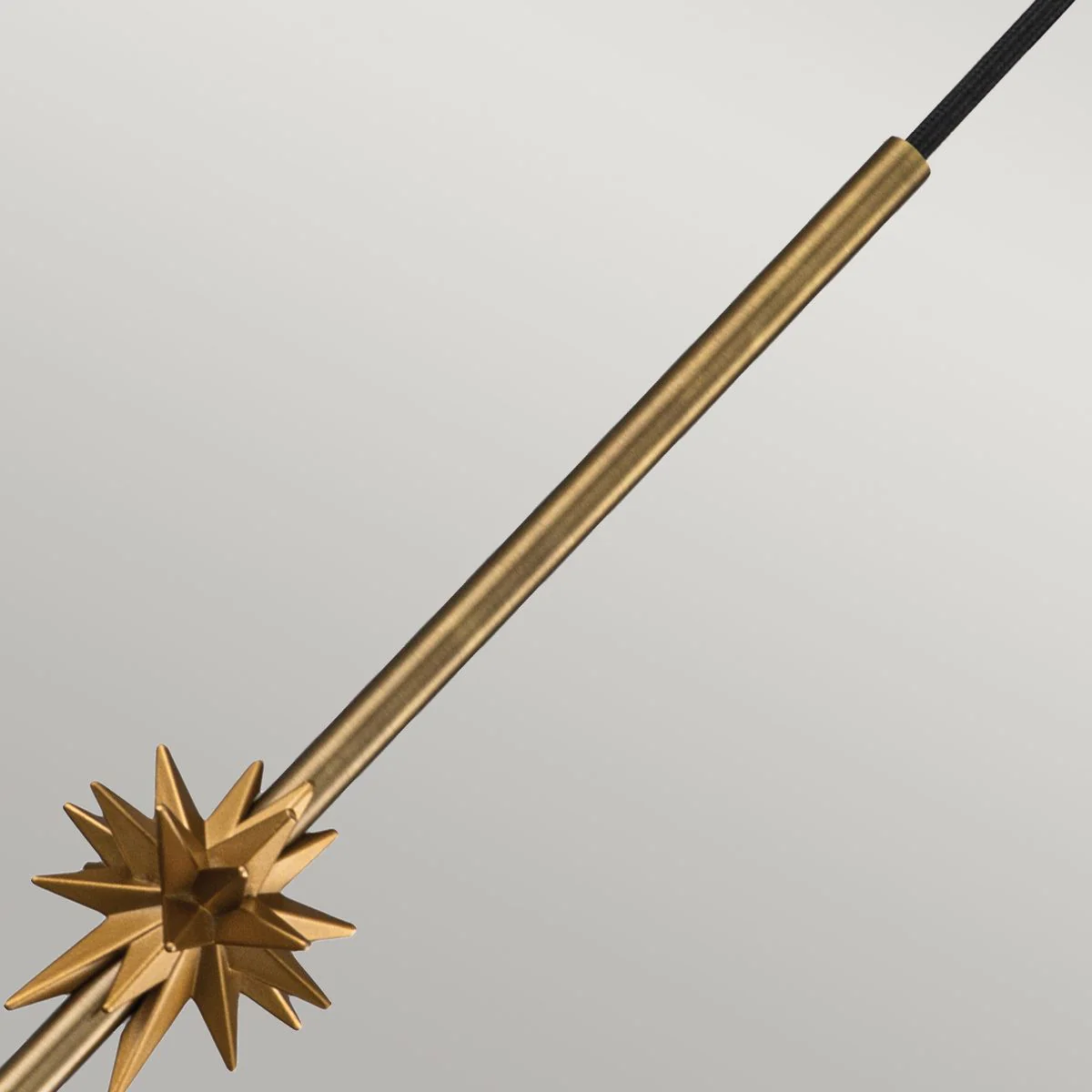 Kleine Pendelleuchte Etoile 1lt - Gealtertes Messing und Blattgold - Image 6