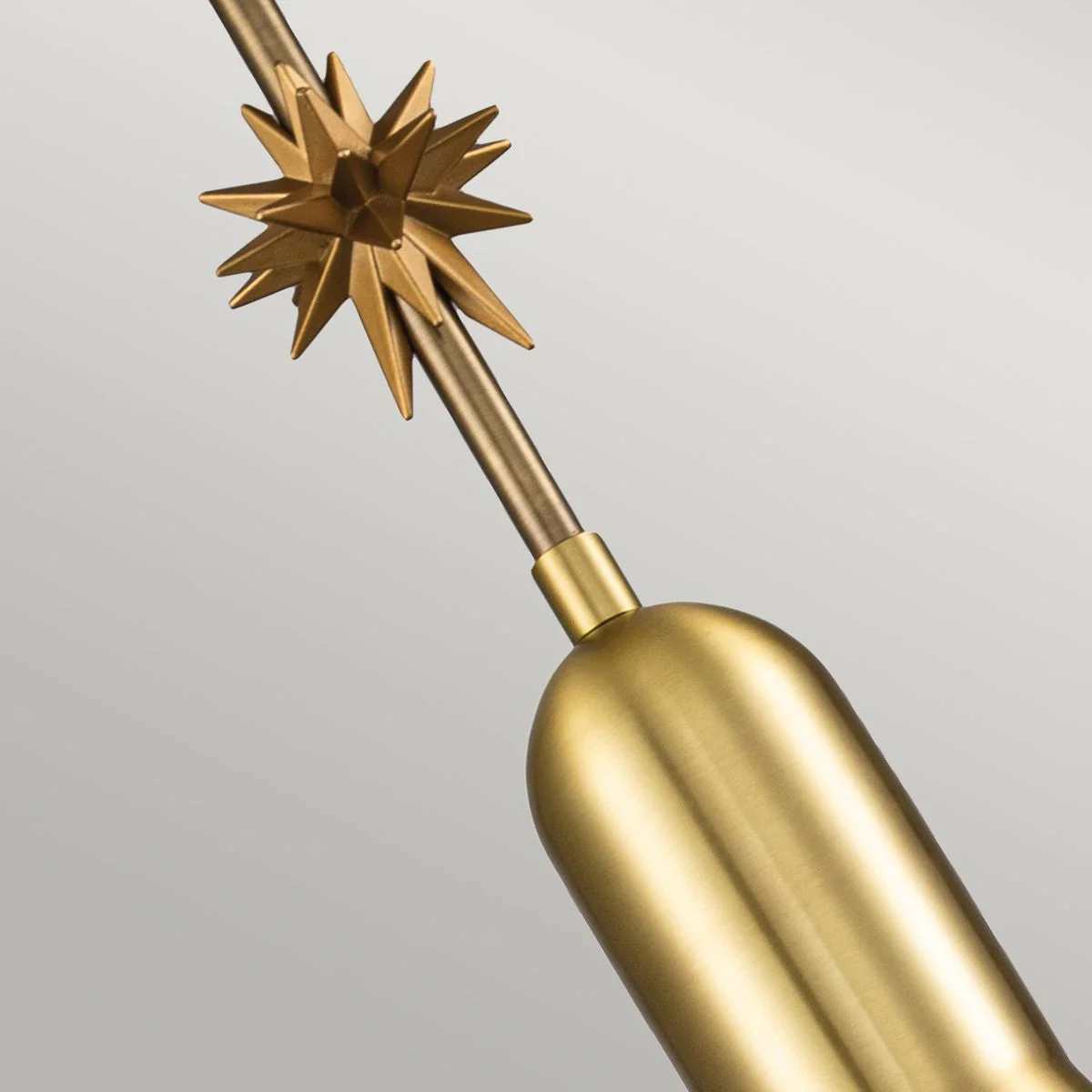 Kleine Pendelleuchte Etoile 1lt - Gealtertes Messing und Blattgold - Image 7