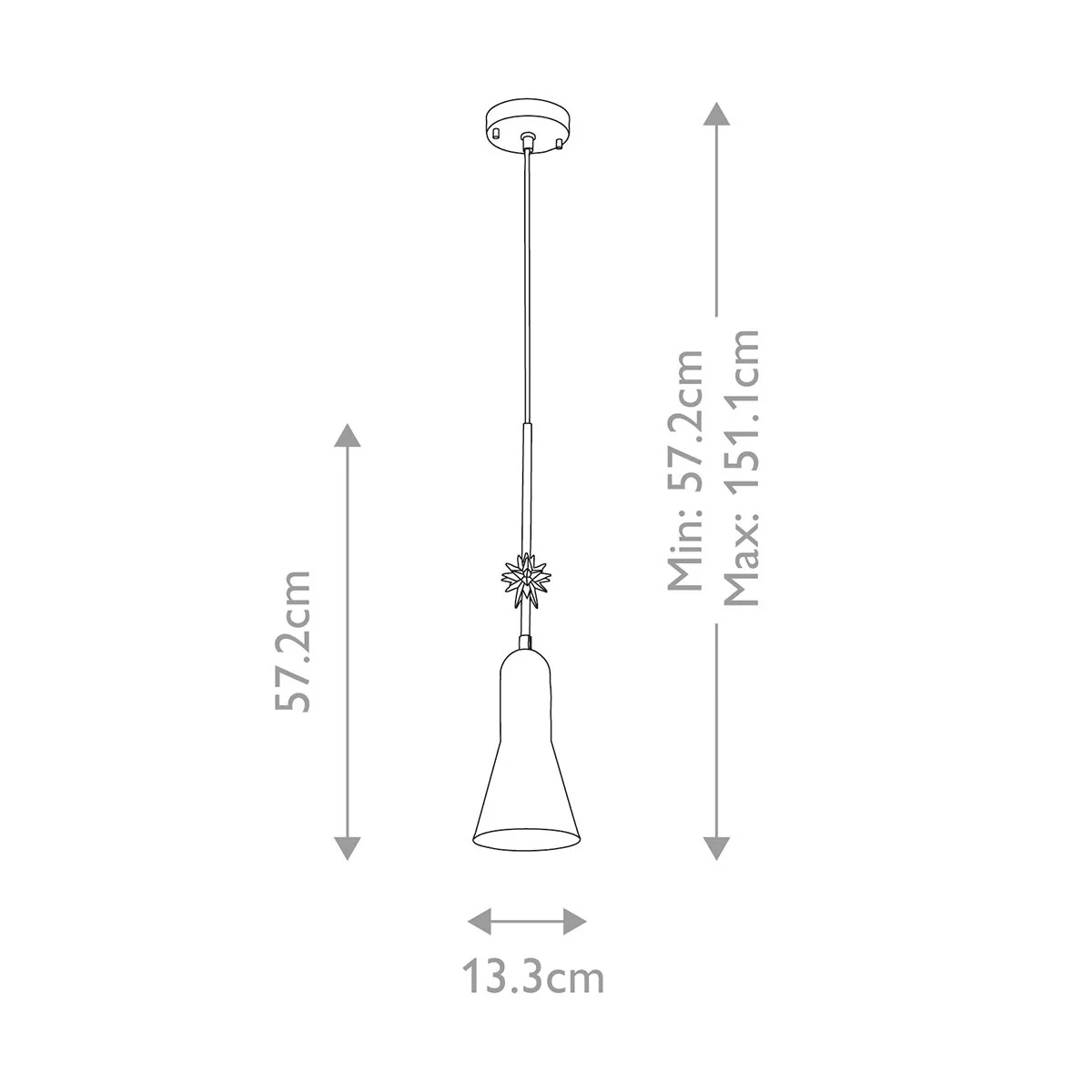Kleine Pendelleuchte Etoile 1lt - Gealtertes Messing und Blattgold - Image 8