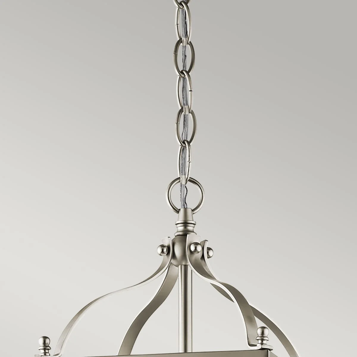 Kleine Pendelleuchte Larkin mit 2 Lichtern, gebürstetes Nickel - Image 4