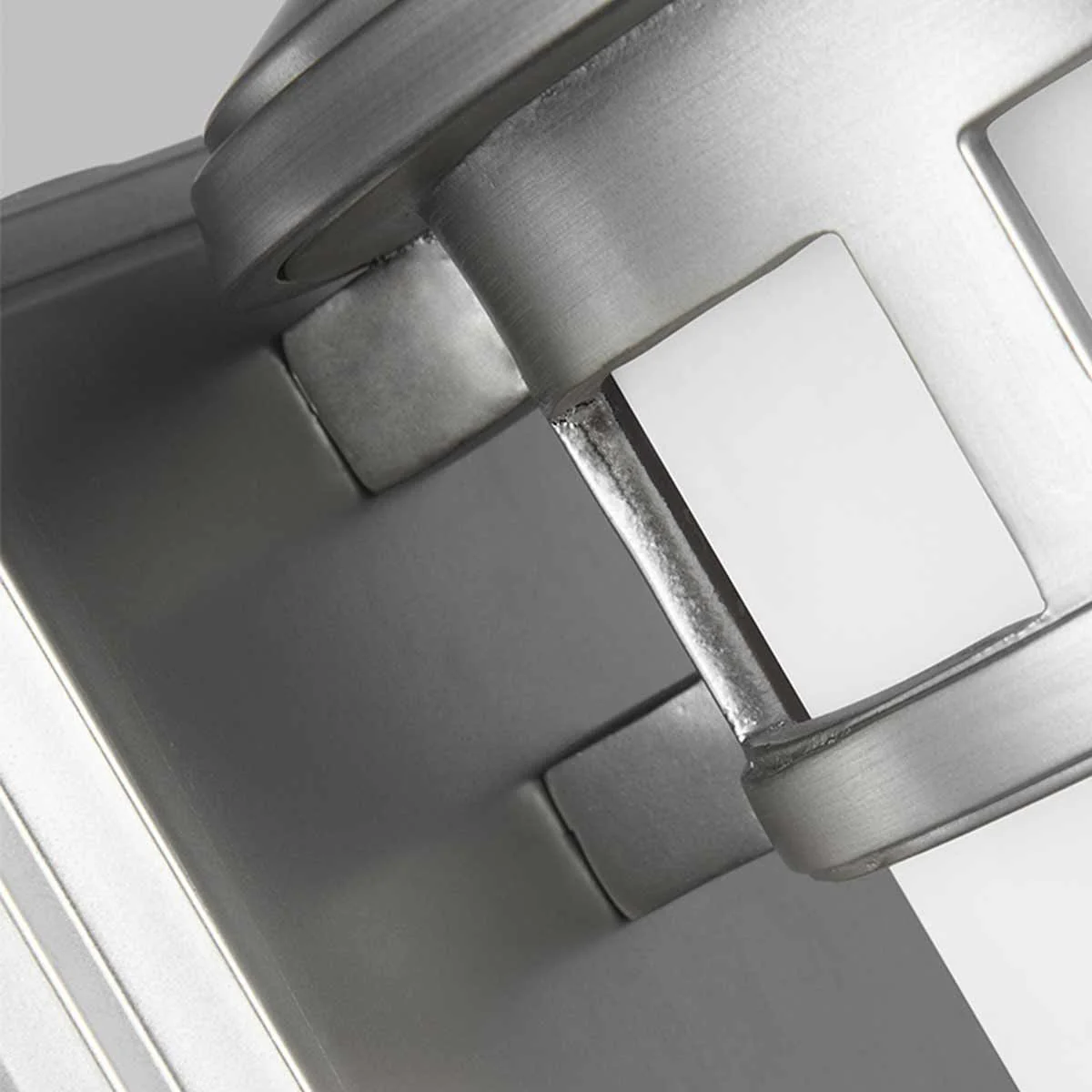 Kleine Wandlaterne Newport mit 1 Licht, lackierter gebürsteter Stahl - Image 3