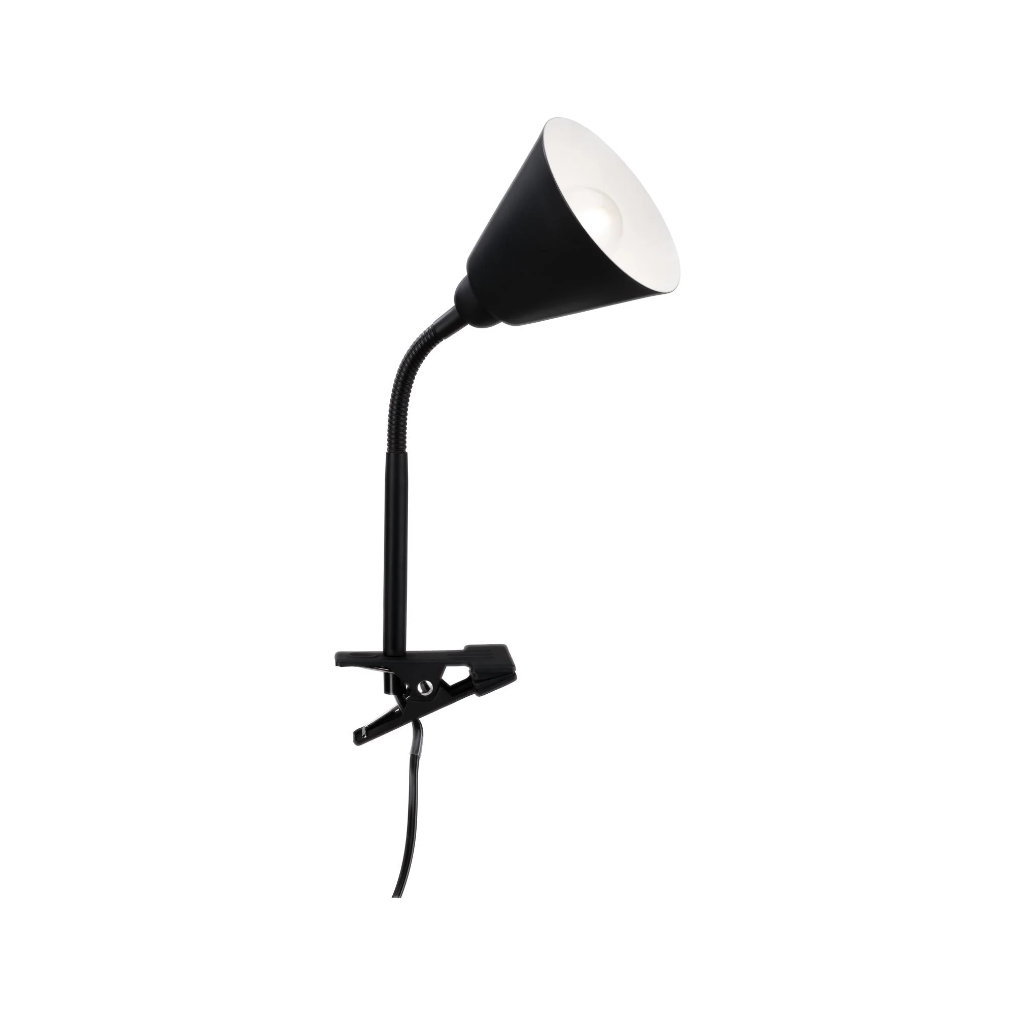 Klemmleuchte Vitis  Flexarm Schnurschalter Schwarz 230V E14 - Image 6