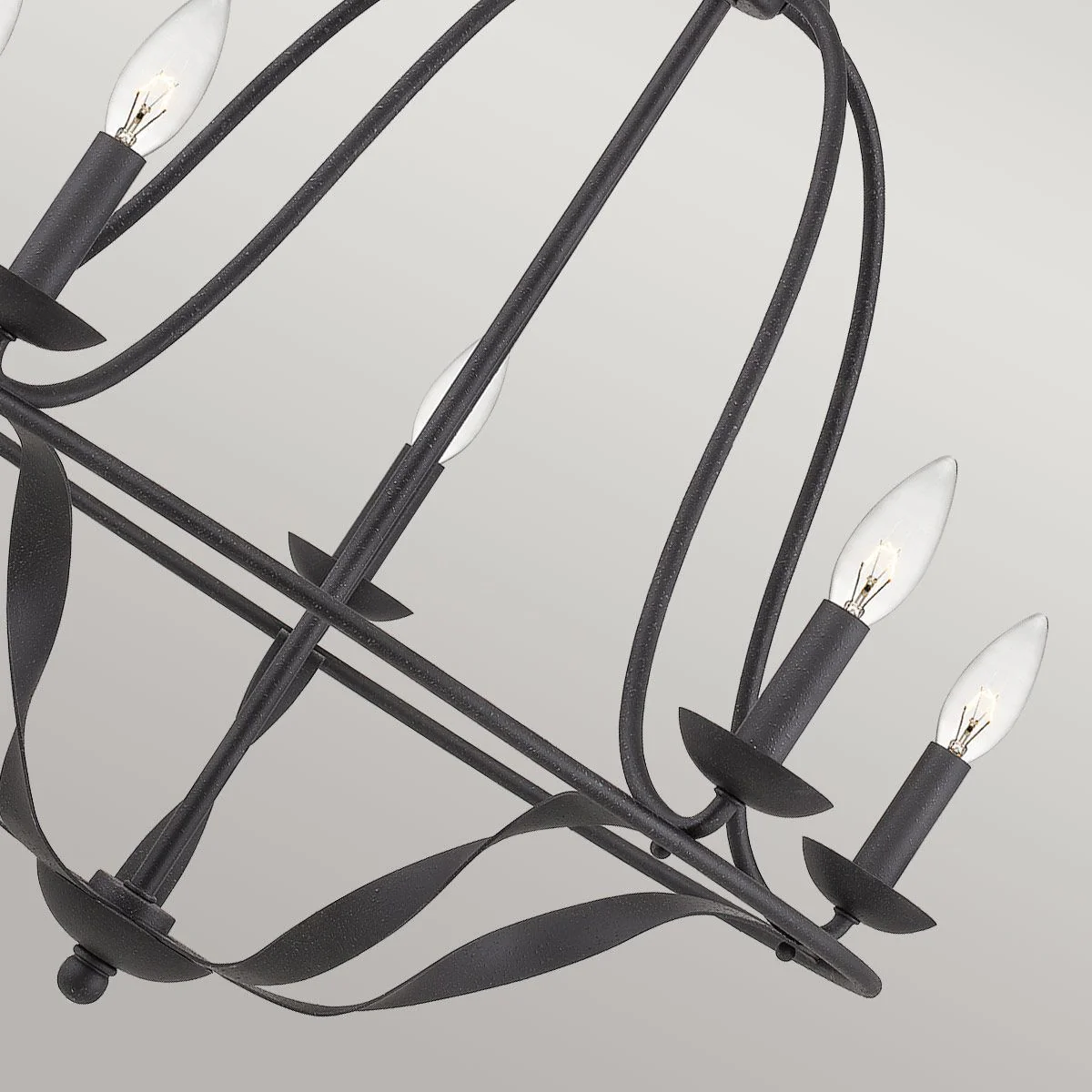 Kronleuchter Bradbury mit 5 Lichtern, Esche grau - Image 4