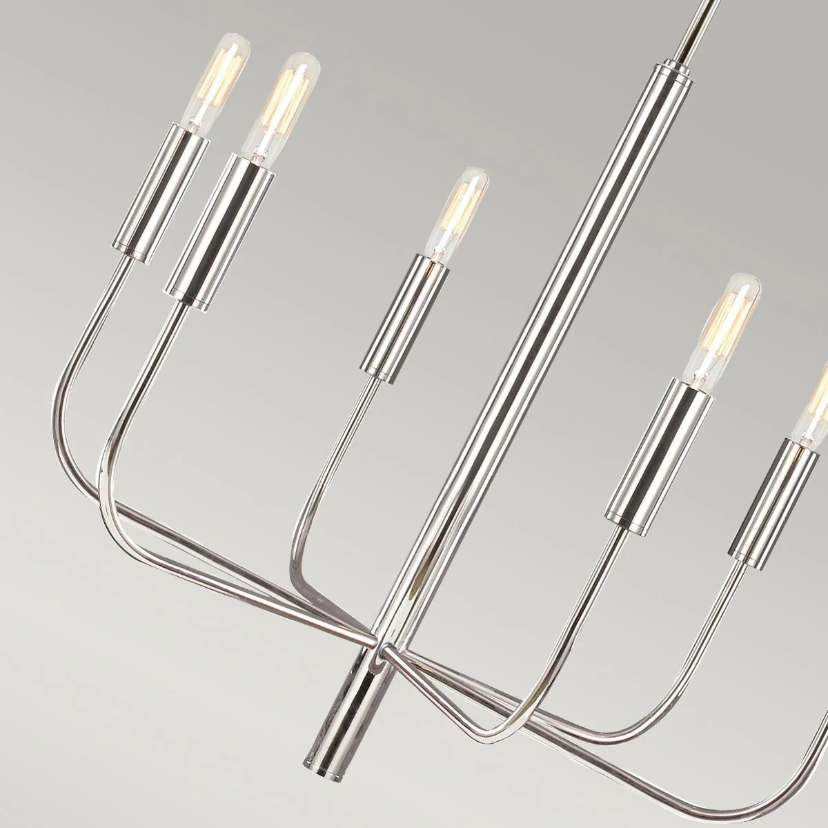Kronleuchter Brianna, 6 l, poliertes Nickel - Image 4