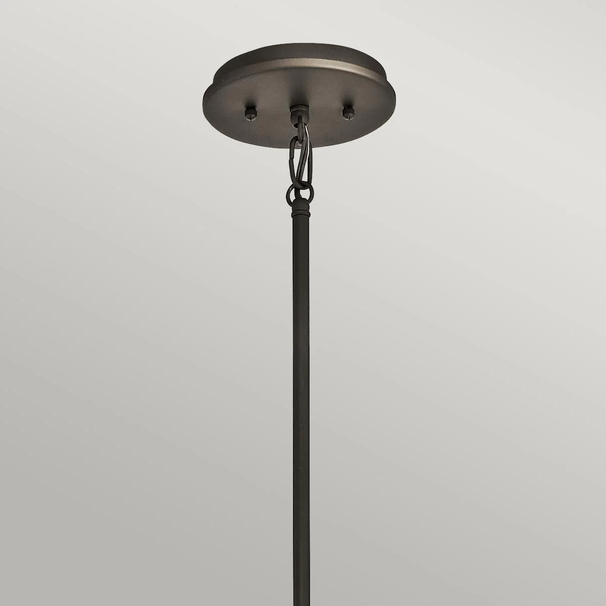 Kronleuchter Emory, 4 Lichter, halbbündig, alte Bronze - Image 4