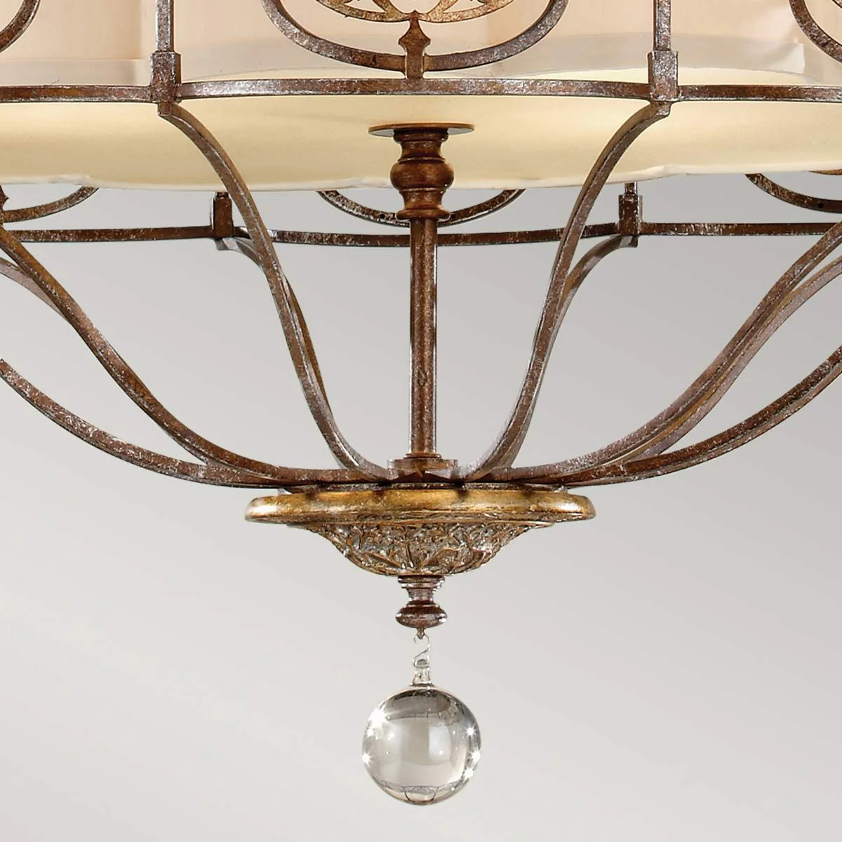 Kronleuchter Marcella mit 4 Lichtern – Britische Bronze/Oxidierte Bronze - Image 5