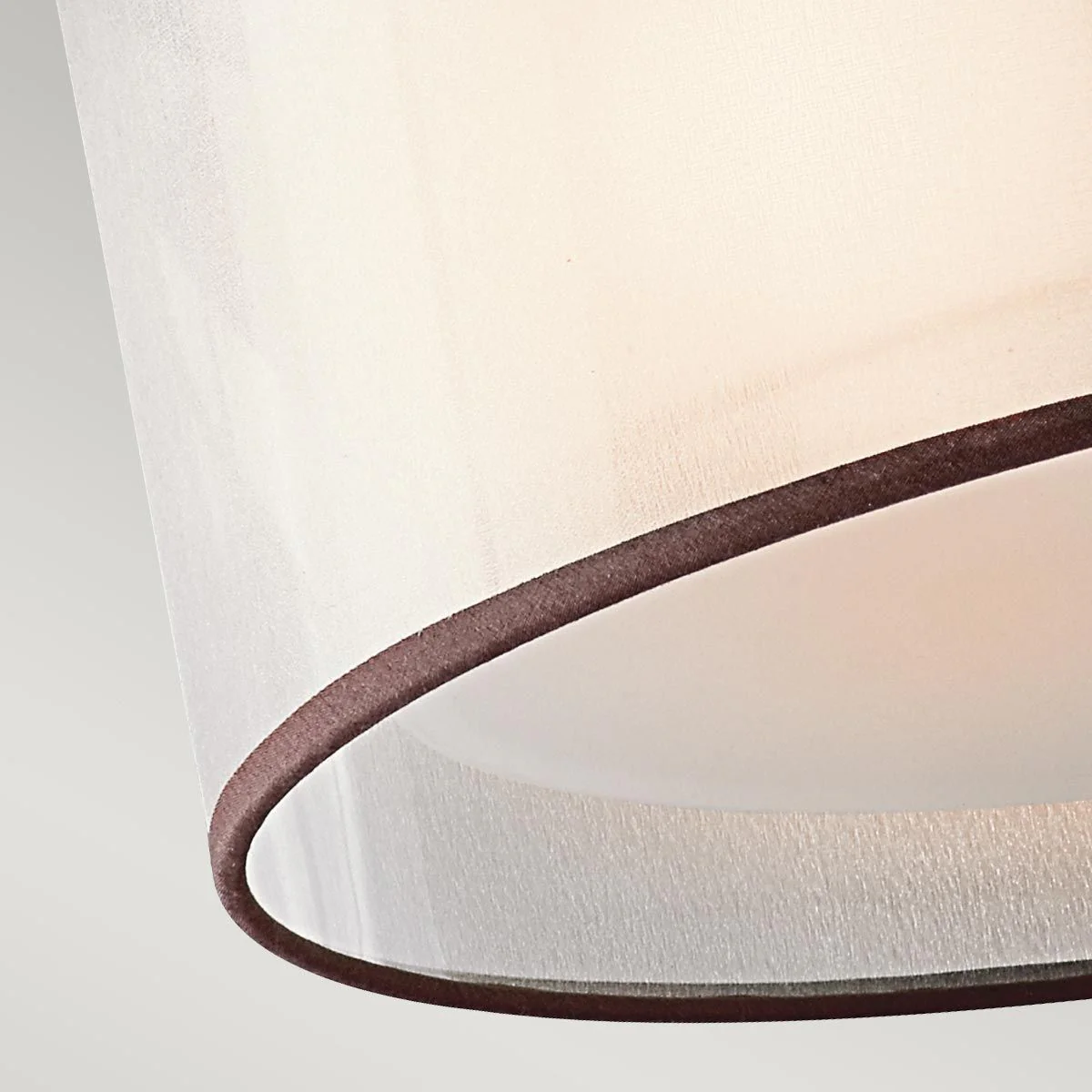 Lacey 3-flammige kleine Deckenleuchte mit Halbeinbau - Mission Bronze - Image 5