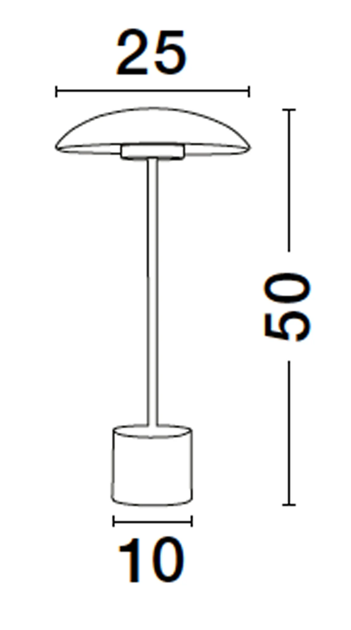 LASH Tischleuchte 5 Watt 250 mm 3000 Kelvin - Image 6