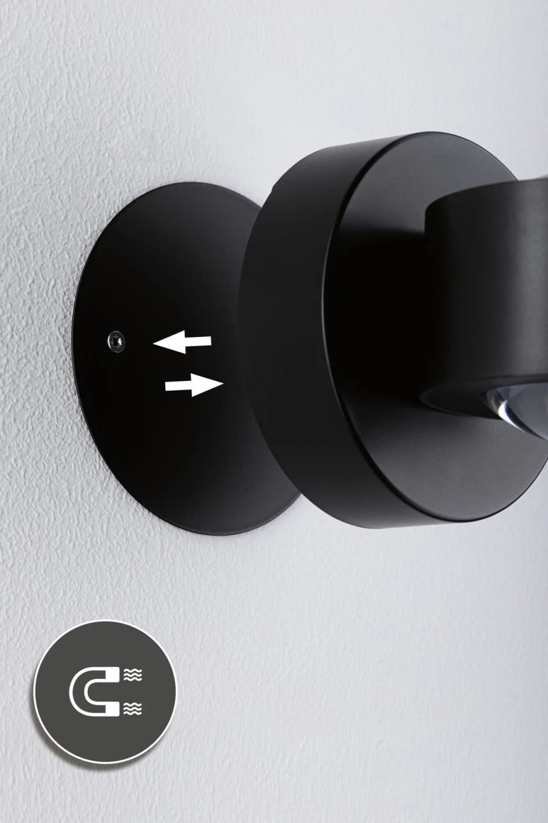 LED Akkuwandleuchte Zorik IP44 dimmbar 2700K 100mm 2x1,1W Schwarz - Image 10
