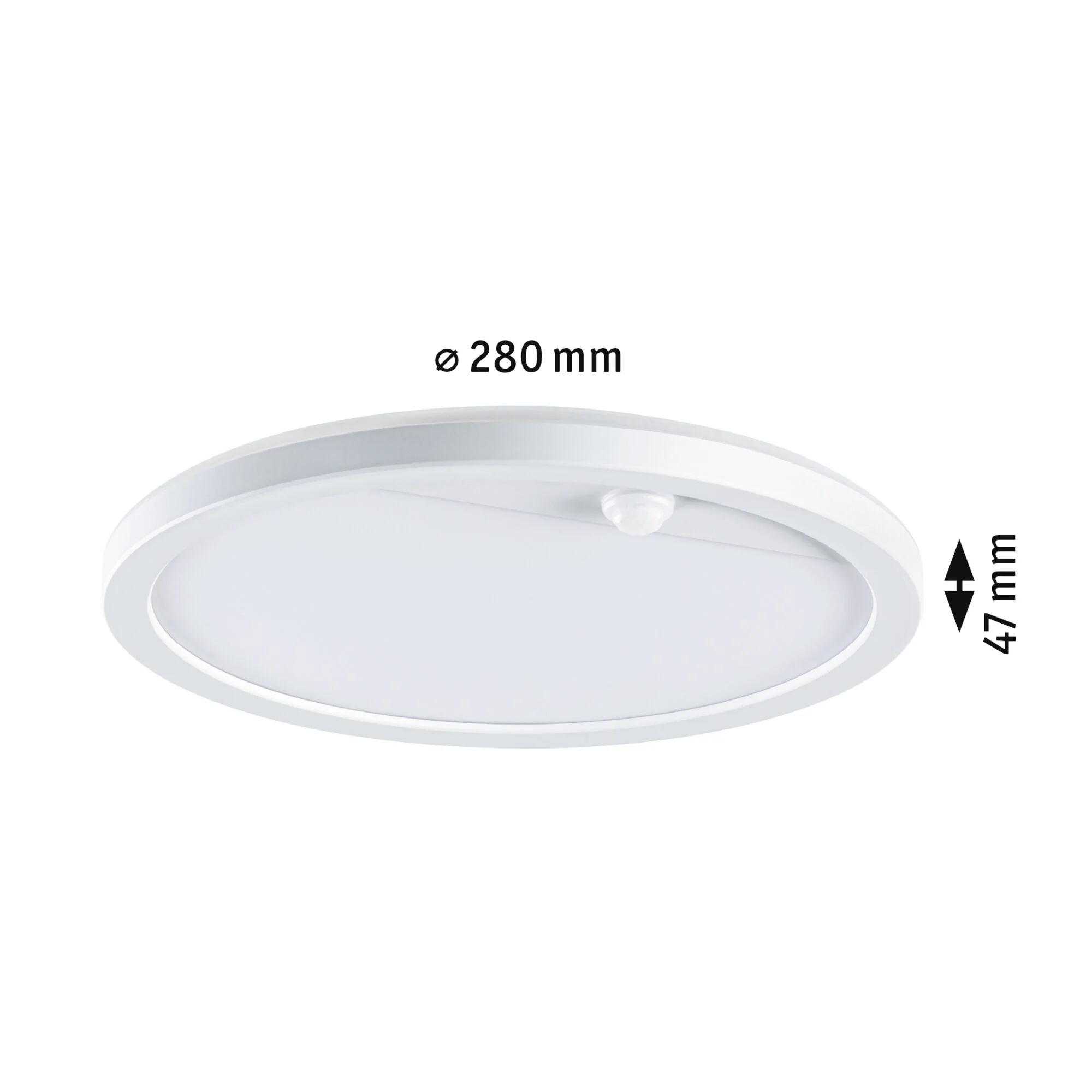 LED Außenpanel Lamina Backlight Bewegungsmelder insektenfreundlich IP44 rund 280mm Tunable Warm 14W 1150lm 230V Weiß Kunststoff - Image 2