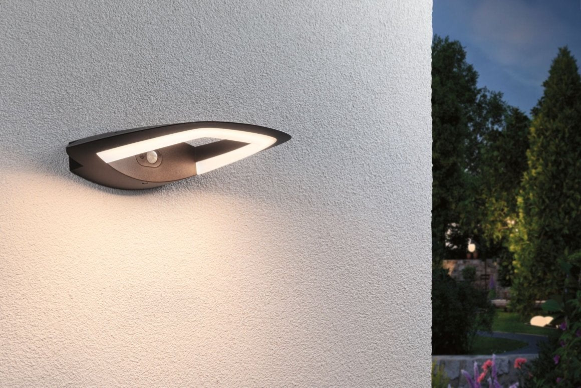 LED Außenwandleuchte Akena Bewegungsmelder Wandaufbauleuchte