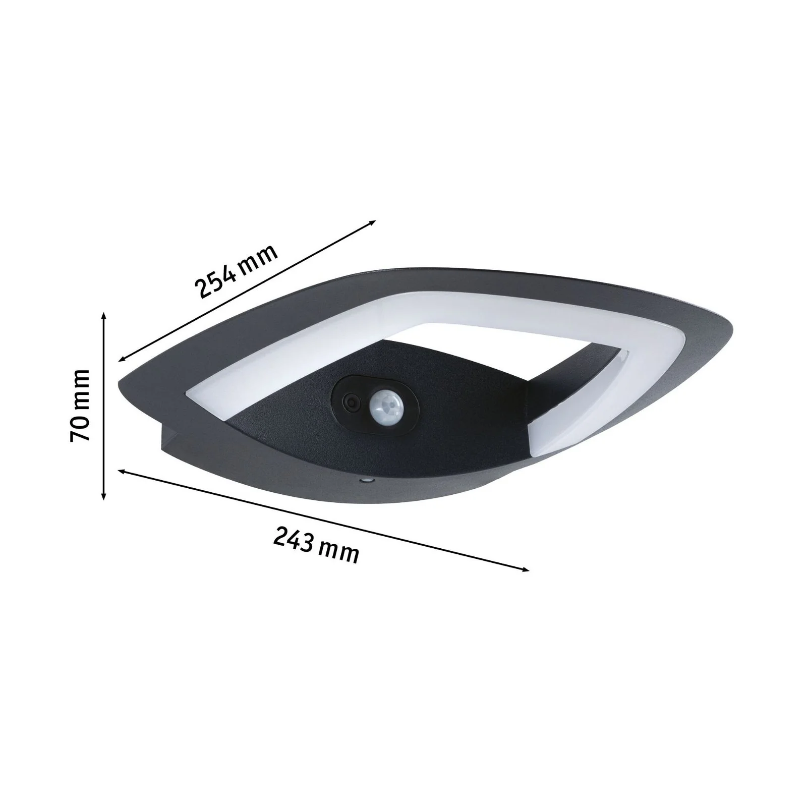 LED Außenwandleuchte Akena Bewegungsmelder Wandaufbauleuchte - Image 3