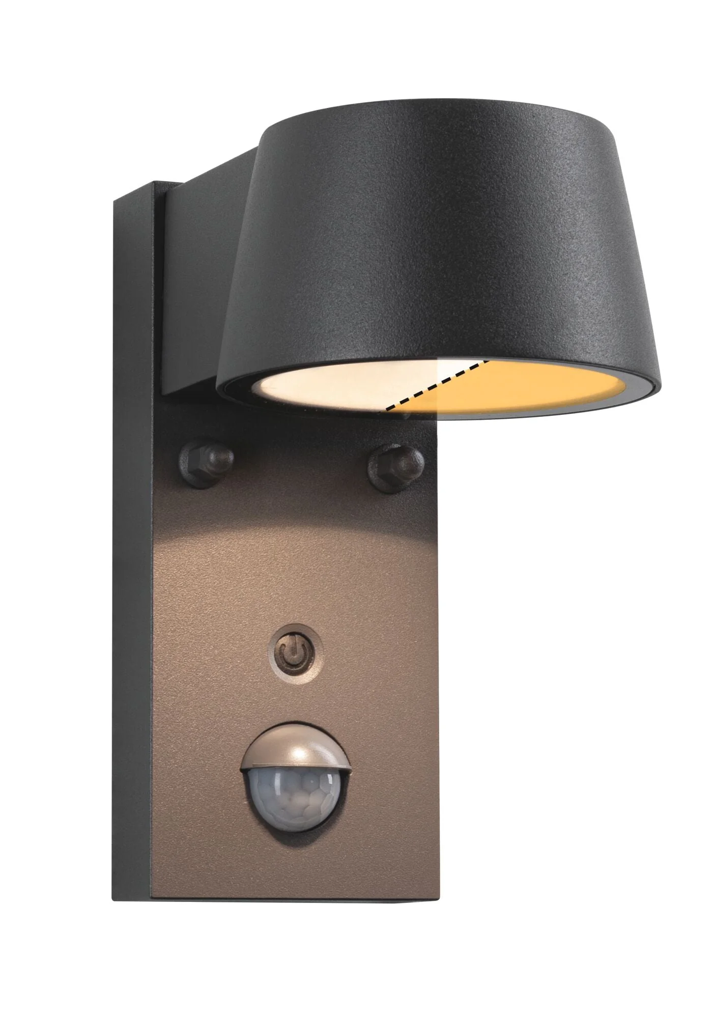LED Außenwandleuchte Capera Bewegungsmelder insektenfreundlich IP44 96x153mm Tunable Warm 6W 450lm 230V 98° Anthrazit Aluminium - Image 2