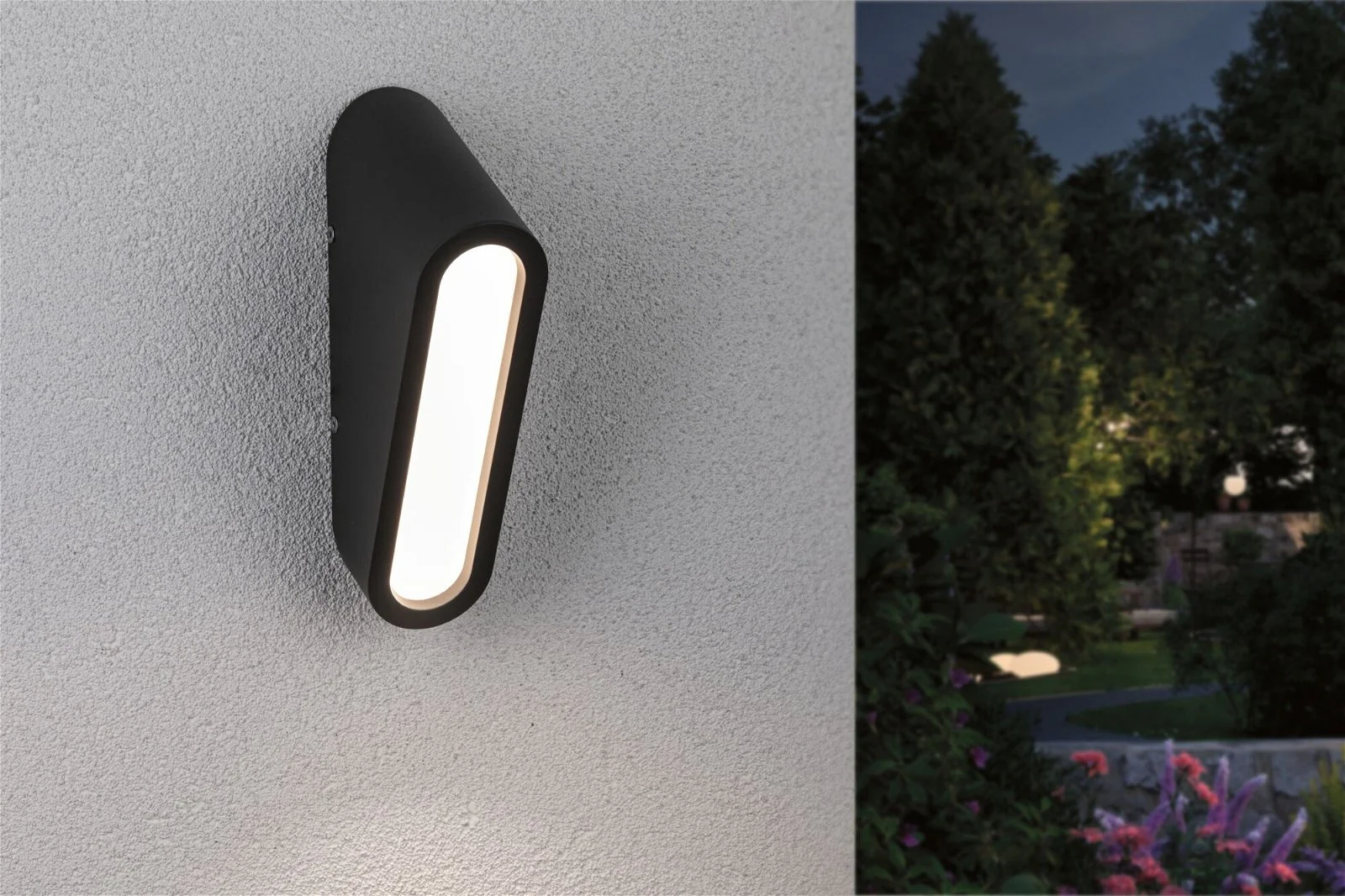 LED Außenwandleuchte Cliff IP44 64x116mm 3000K 9,5W 300lm 230V Anthrazit Aluminium Wandaufbauleuchte - Image 2