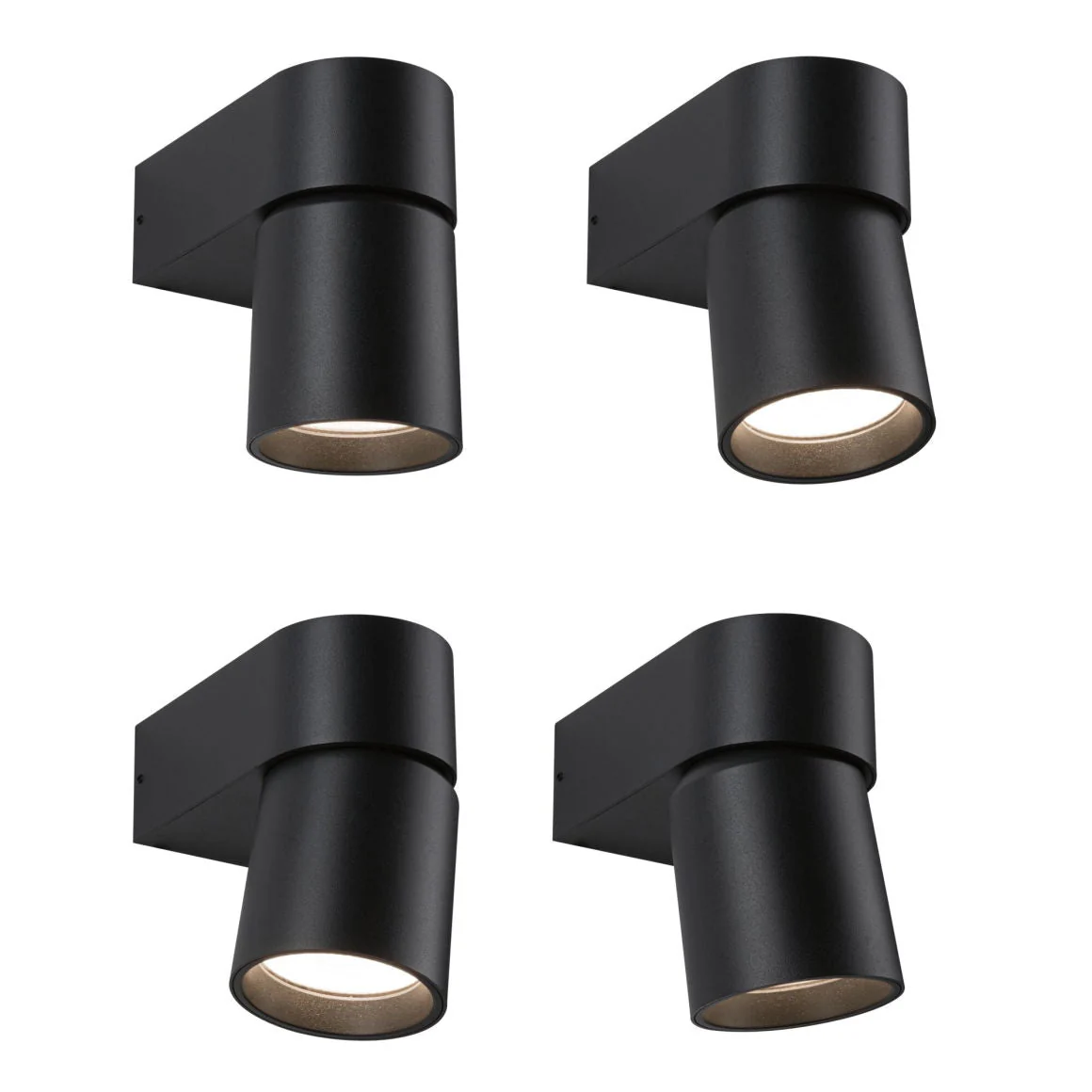LED Außenwandleuchte Kimu IP44 zylindrisch 80mm 3000K 8W 500lm 230V 70° Anthrazit Aluminium - Image 7