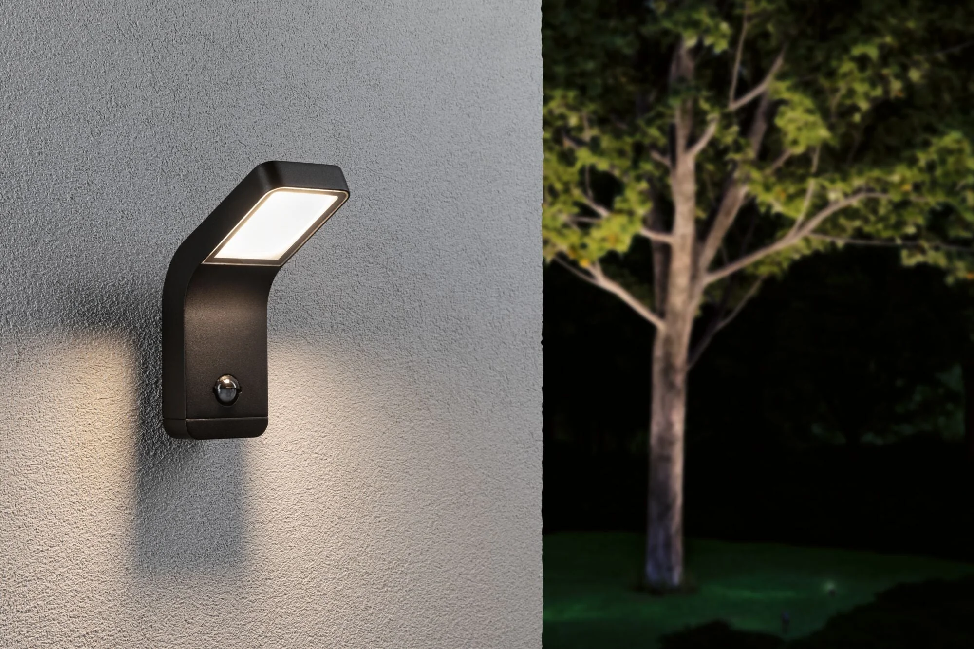 LED Außenwandleuchte Kulma  Bewegungsmelder seewasserresistent IP44 90x174mm 3000K 7,5W 500lm 230V Anthrazit Aluminium - Image 3