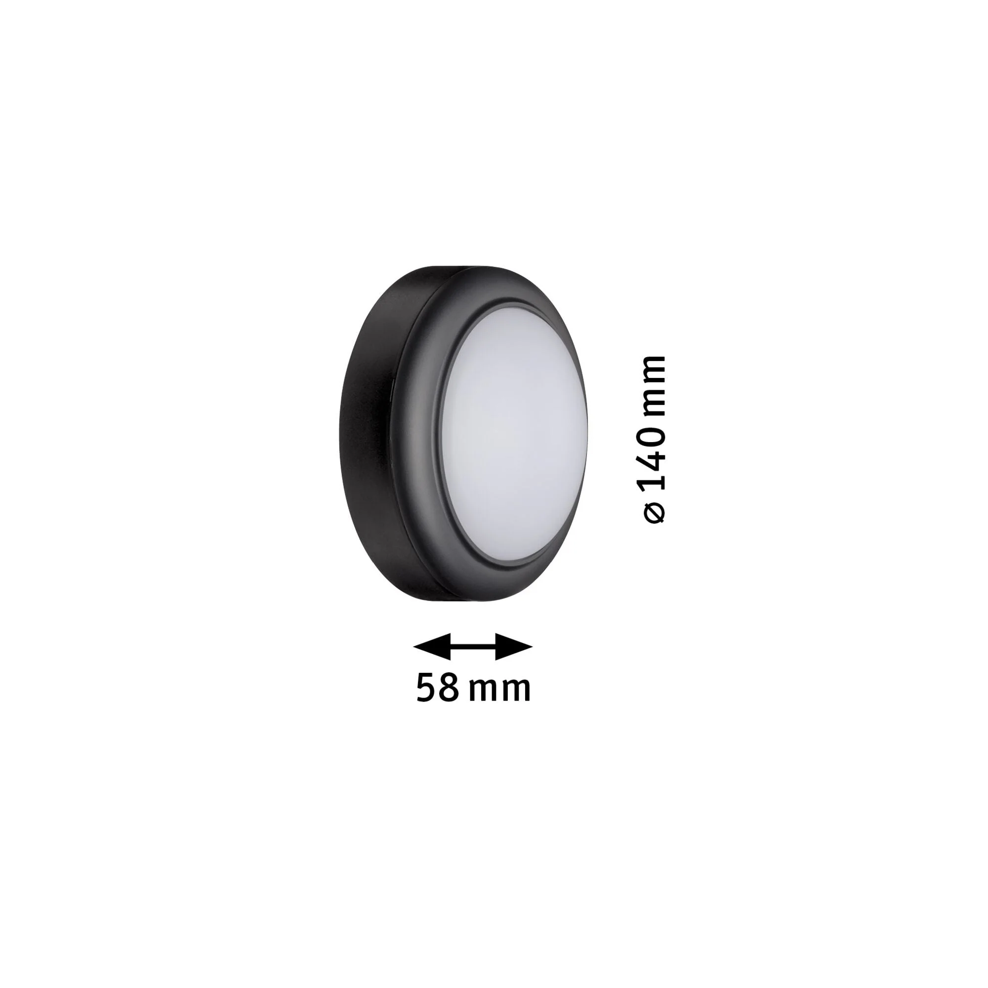 LED Außenwandleuchte IP44 140mm 3000K 8W 560lm 230V Grau Kunststoff - Image 2