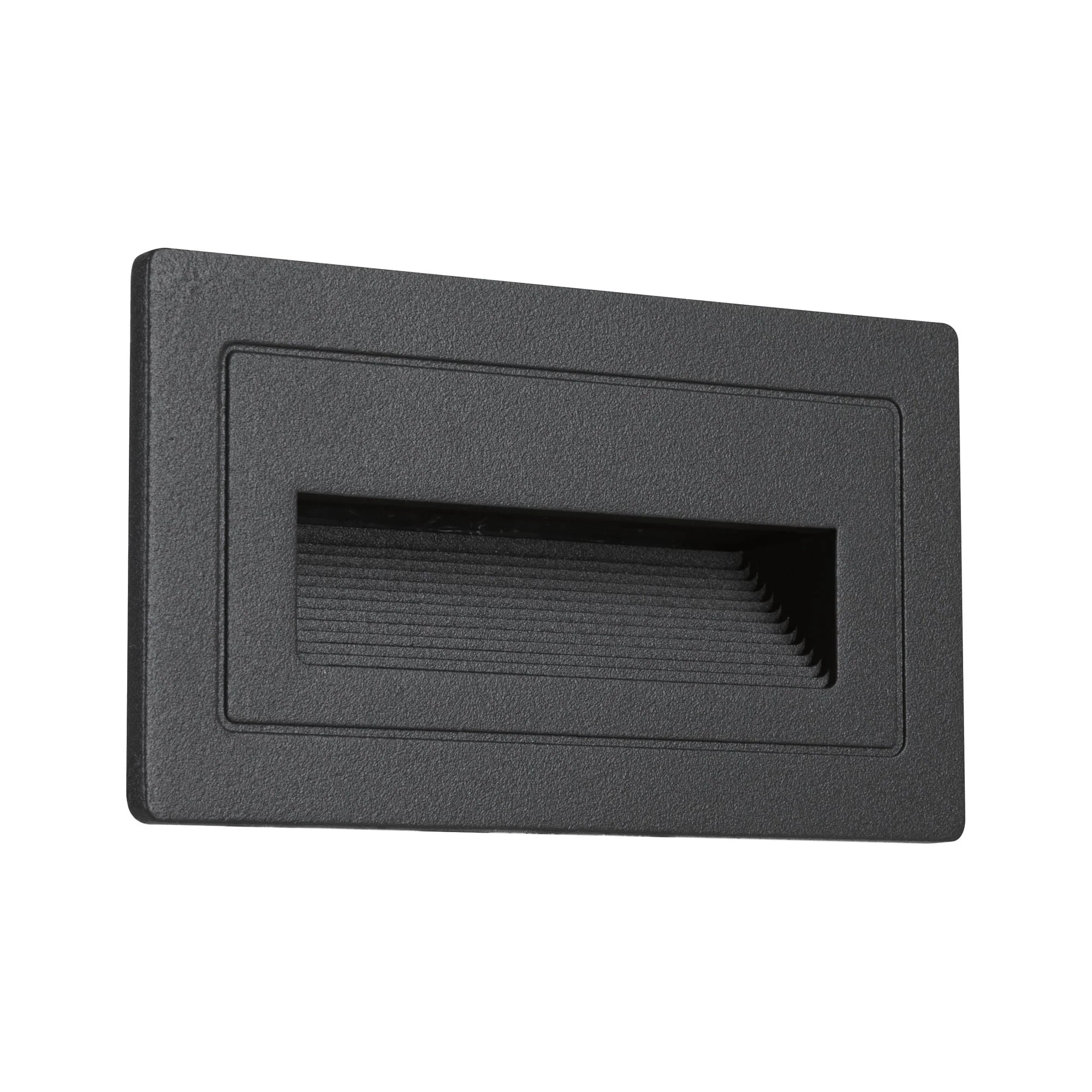 LED Außenwandleuchte Long IP44 eckig 103x58mm 3000K 4W 30lm 230V Schwarz Aluminium - Image 4