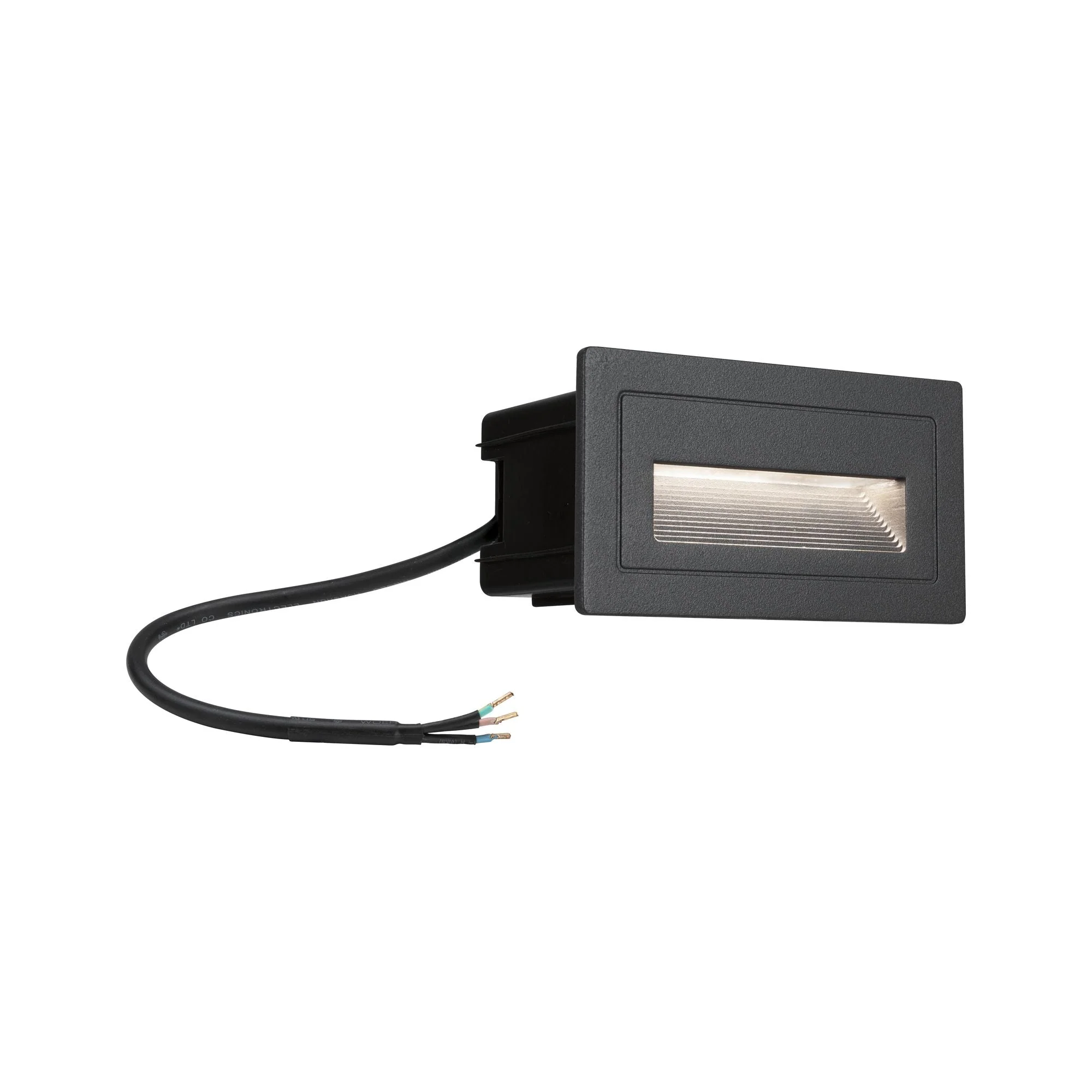 LED Außenwandleuchte Long IP44 eckig 103x58mm 3000K 4W 30lm 230V Schwarz Aluminium - Image 7