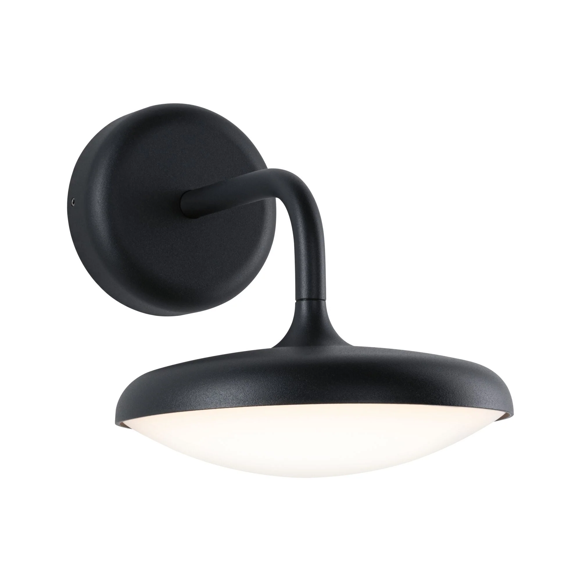 LED Außenwandleuchte Nostro IP44 rund 180x250mm 3000K 10W 900lm 230V Anthrazit Aluminium