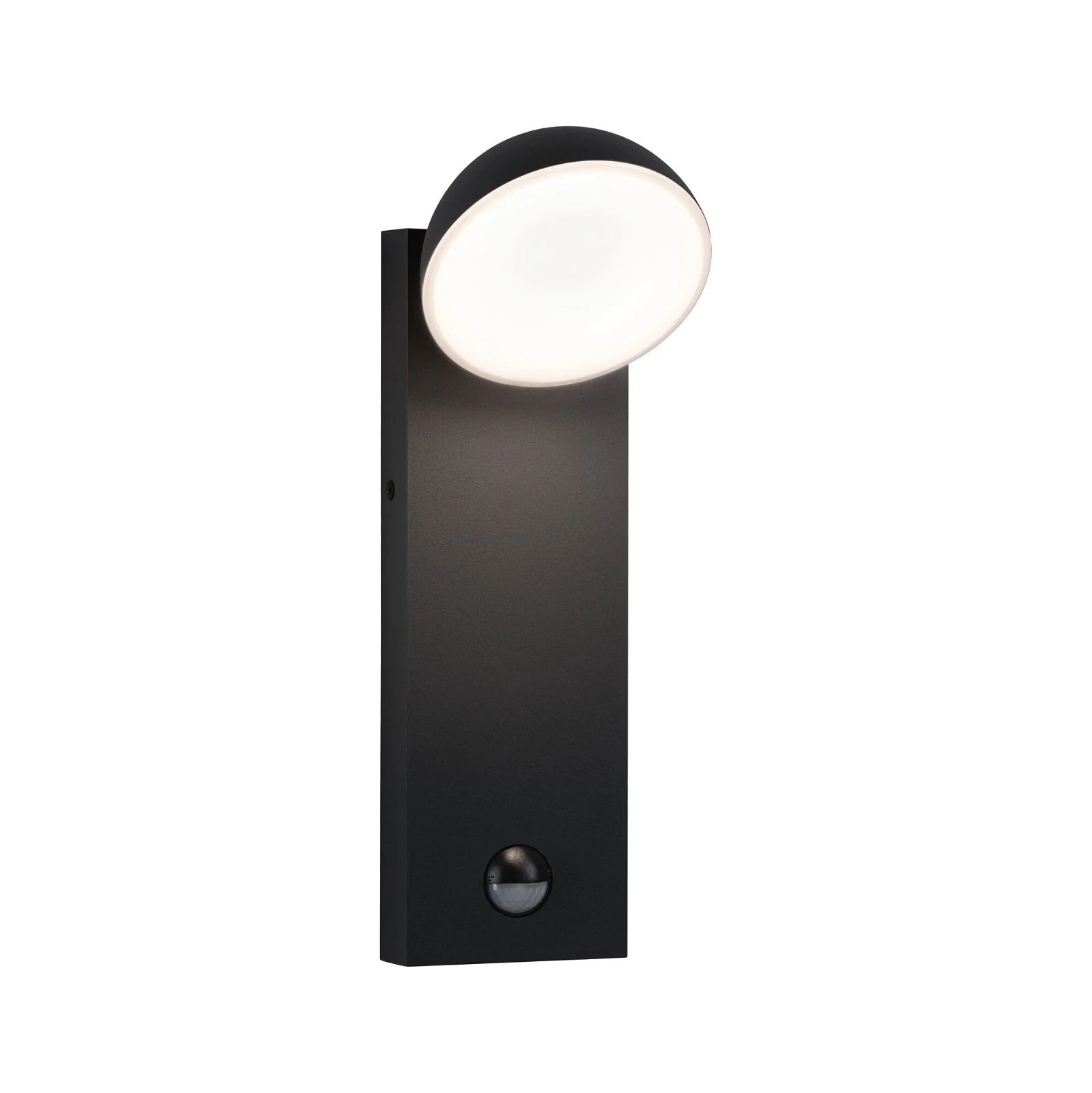LED Außenwandleuchte Puka seewasserresistent IP44 rund 110x125mm 3000K 8,5W 460lm 230V Anthrazit Aluminium Wandaufbauleuchte