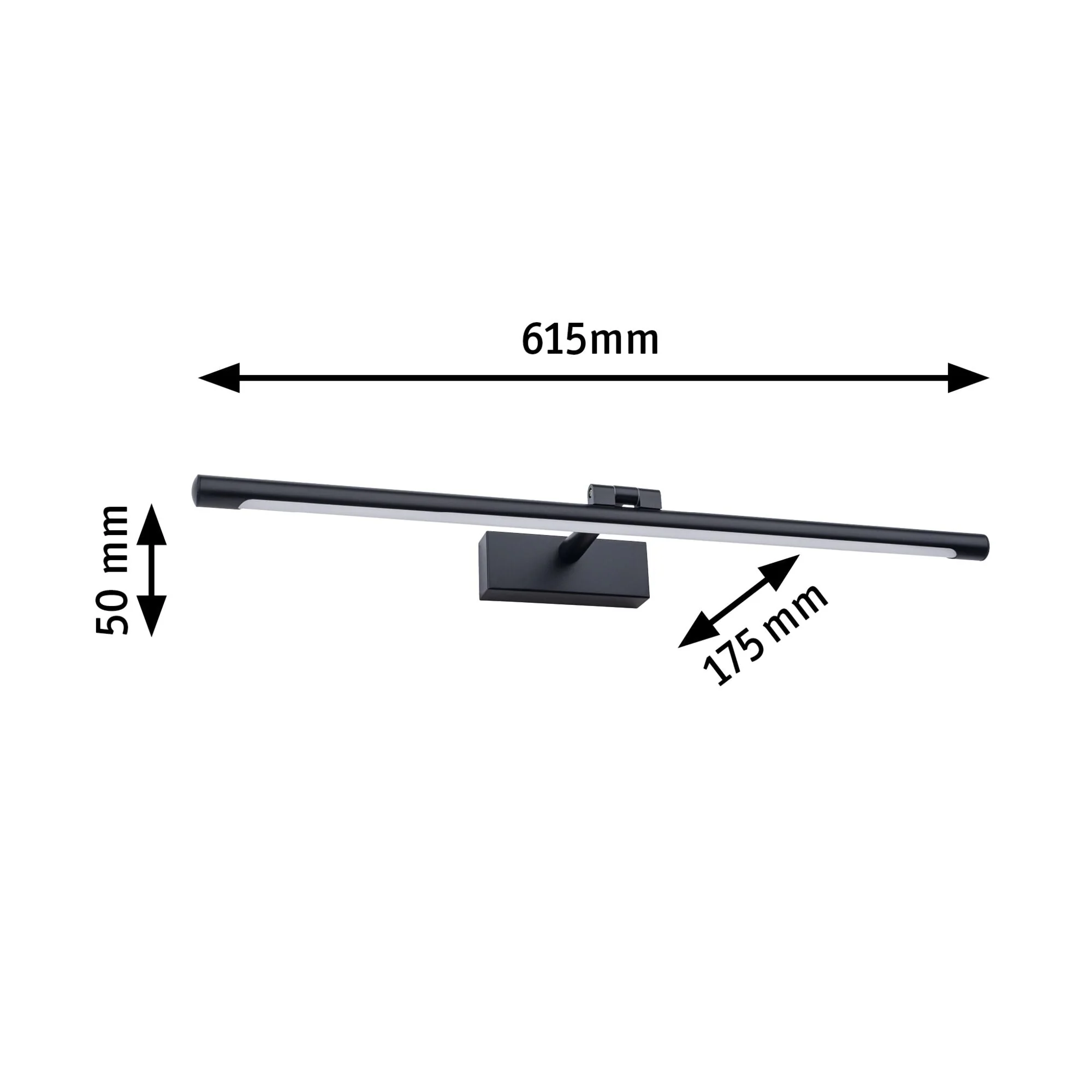 LED Bilderleuchte Mingo 3000K 810lm 230V 11W Schwarz - Image 2