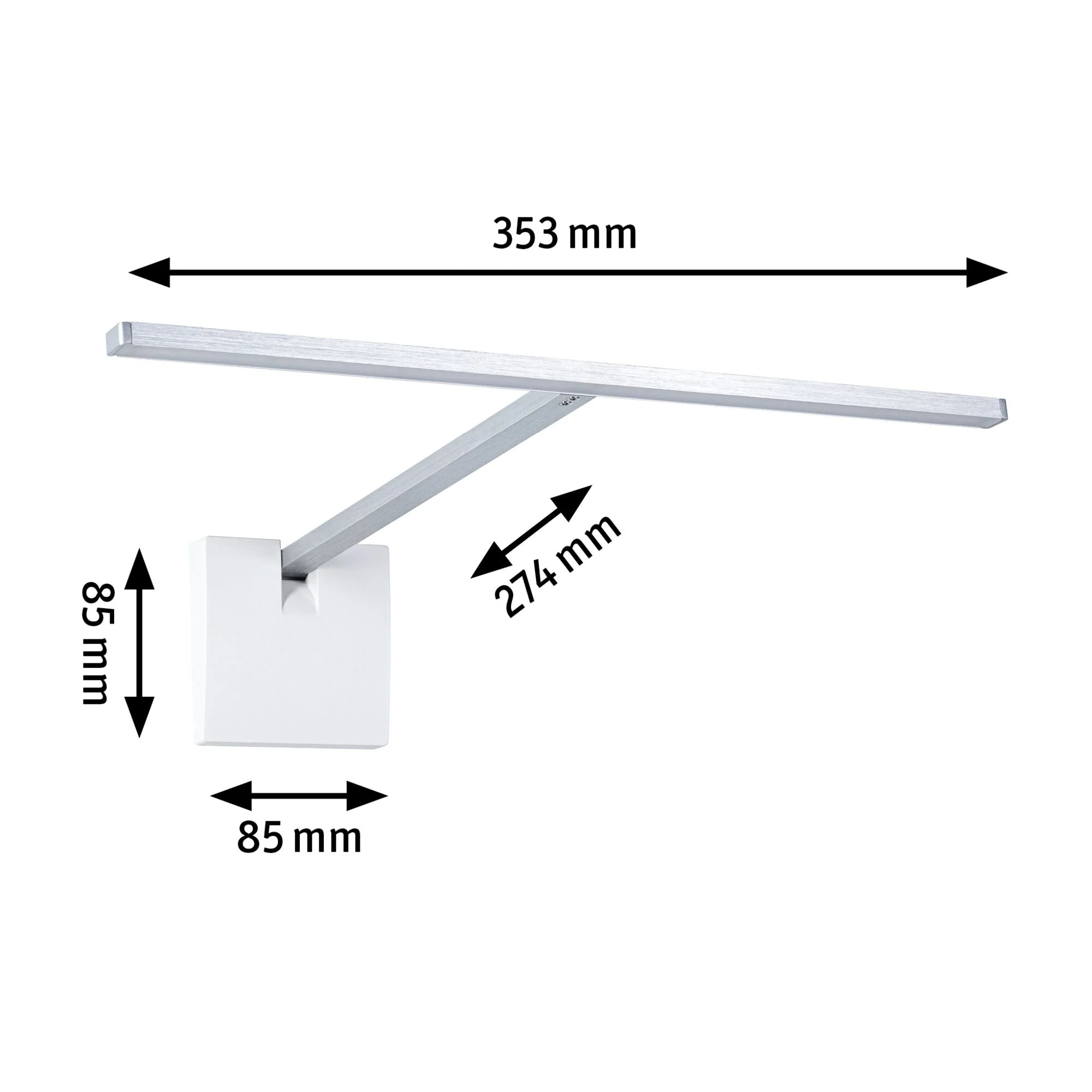 LED Bilderleuchte Xana 2700K 420lm 24V 5,5W dimmbar Alu gebürstet - Image 2